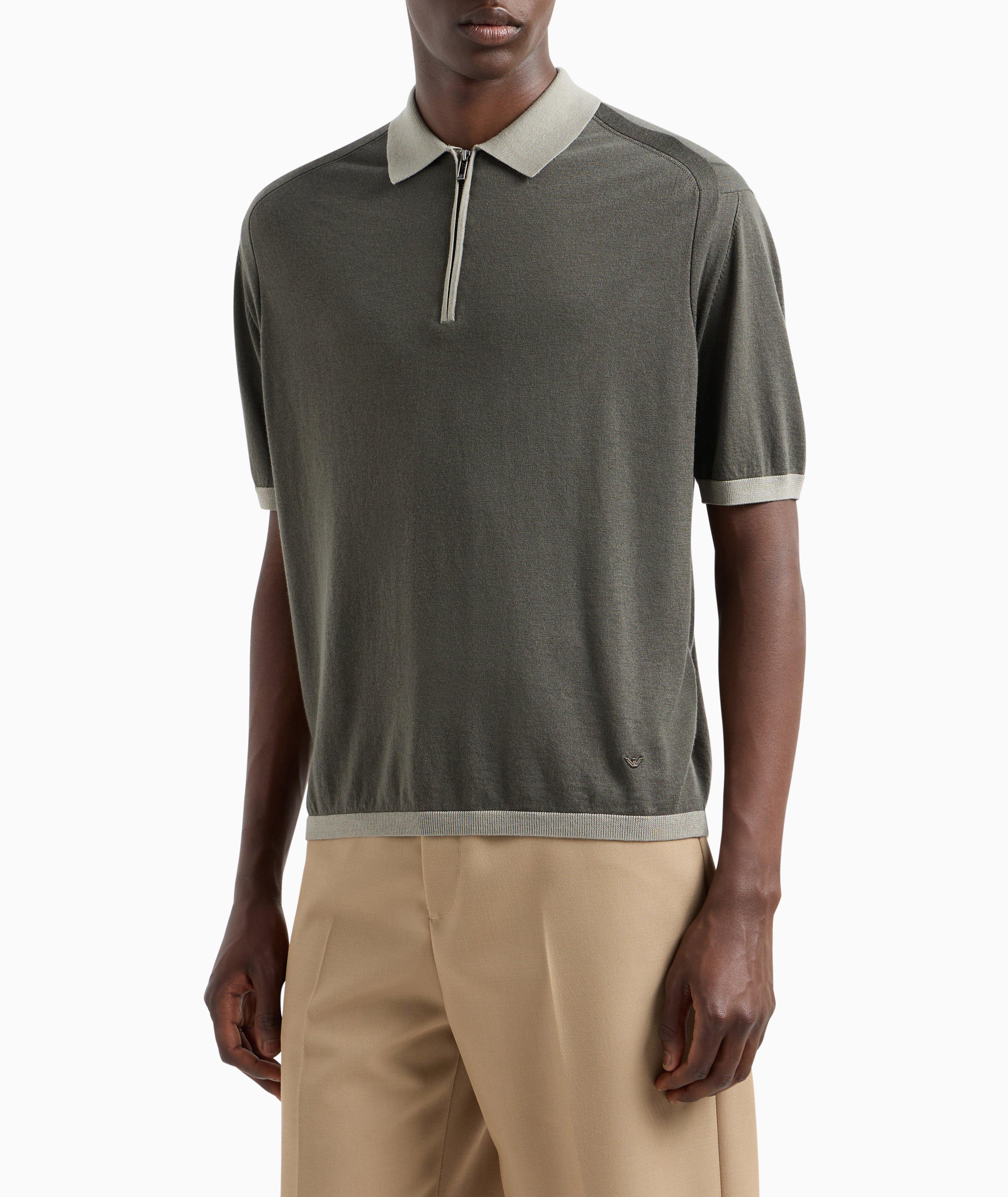 Lyocell-Blend Quarter-Zip Polo image 1