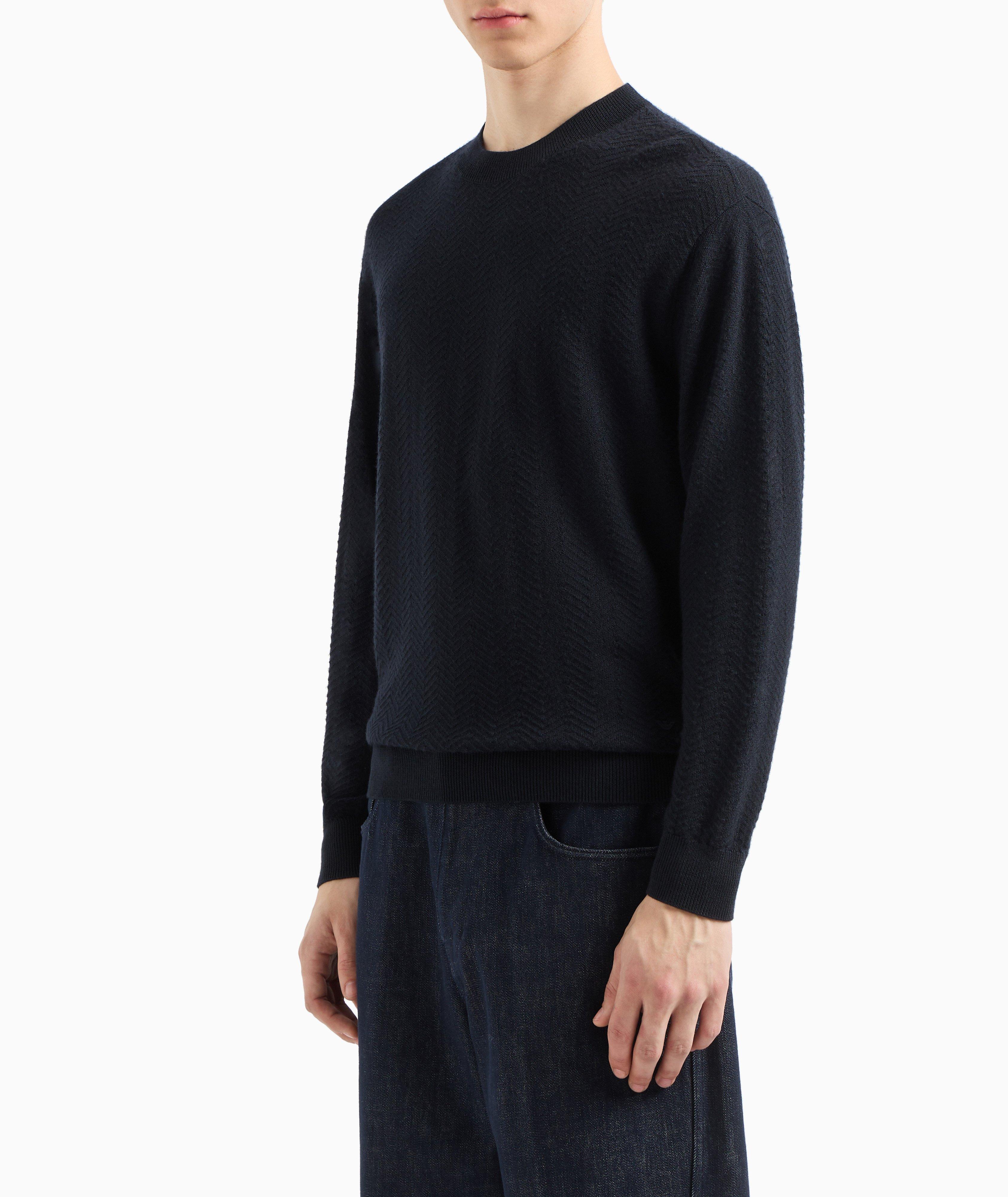 All-Over Jacquard Stripe Sweater image 1