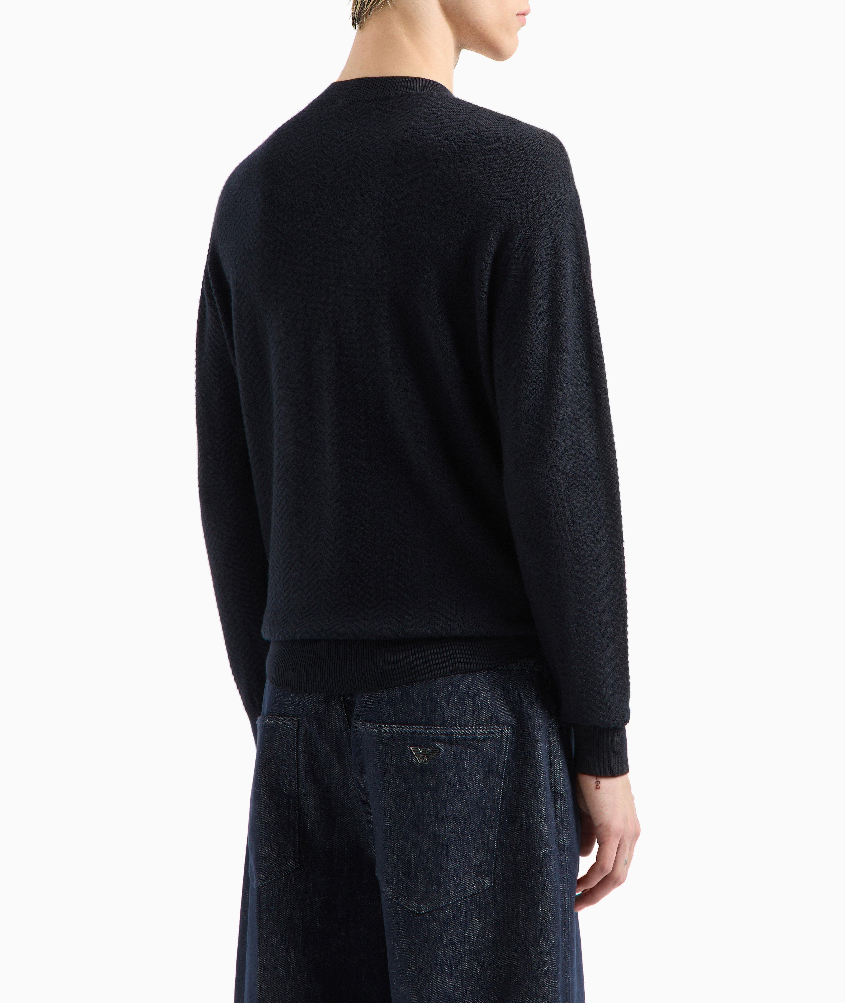 All-Over Jacquard Stripe Sweater image 2