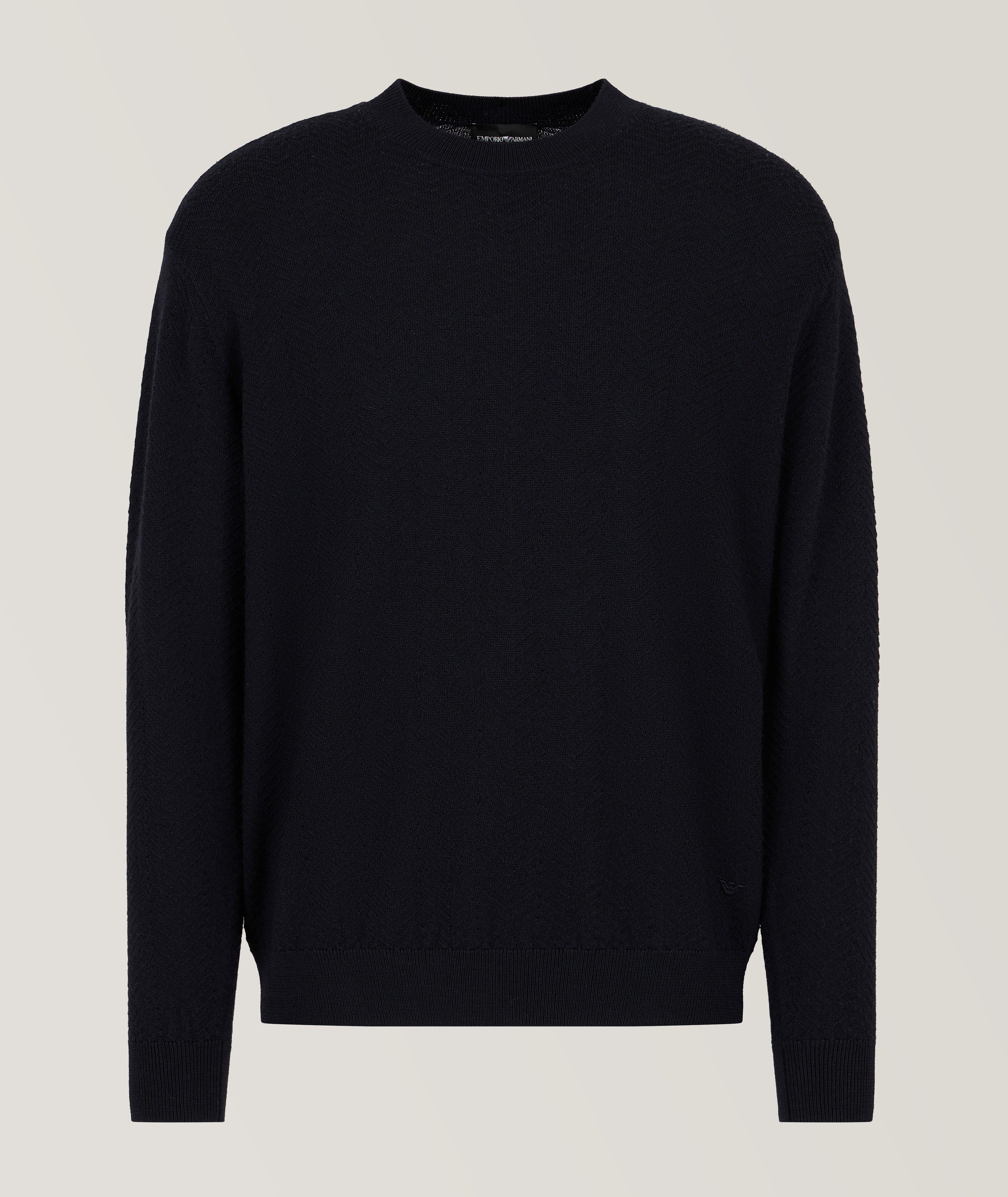 All-Over Jacquard Stripe Sweater image 0