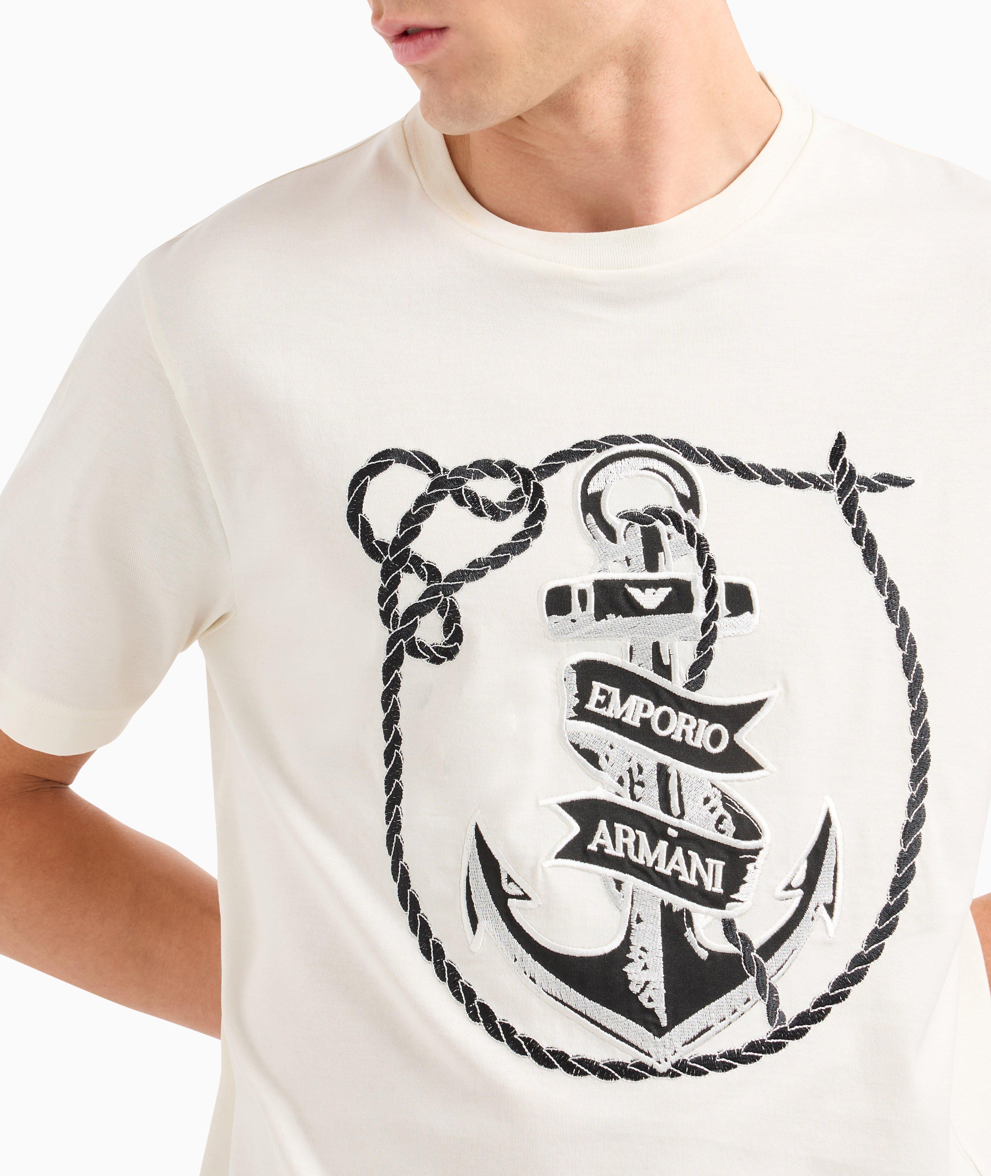 Embroidered Anchor Logo T-Shirt image 3