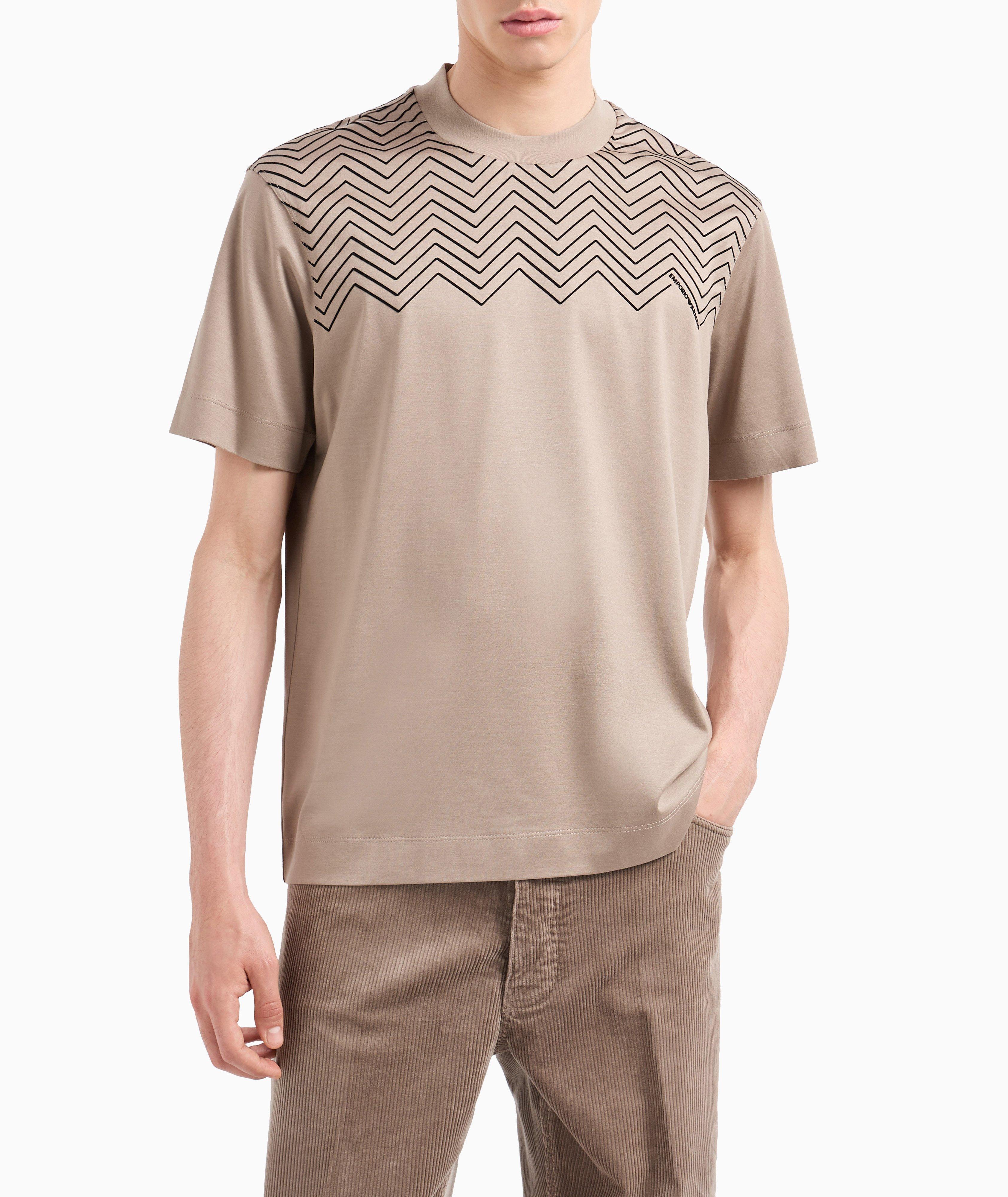 Flocked Chevron T-Shirt  image 1