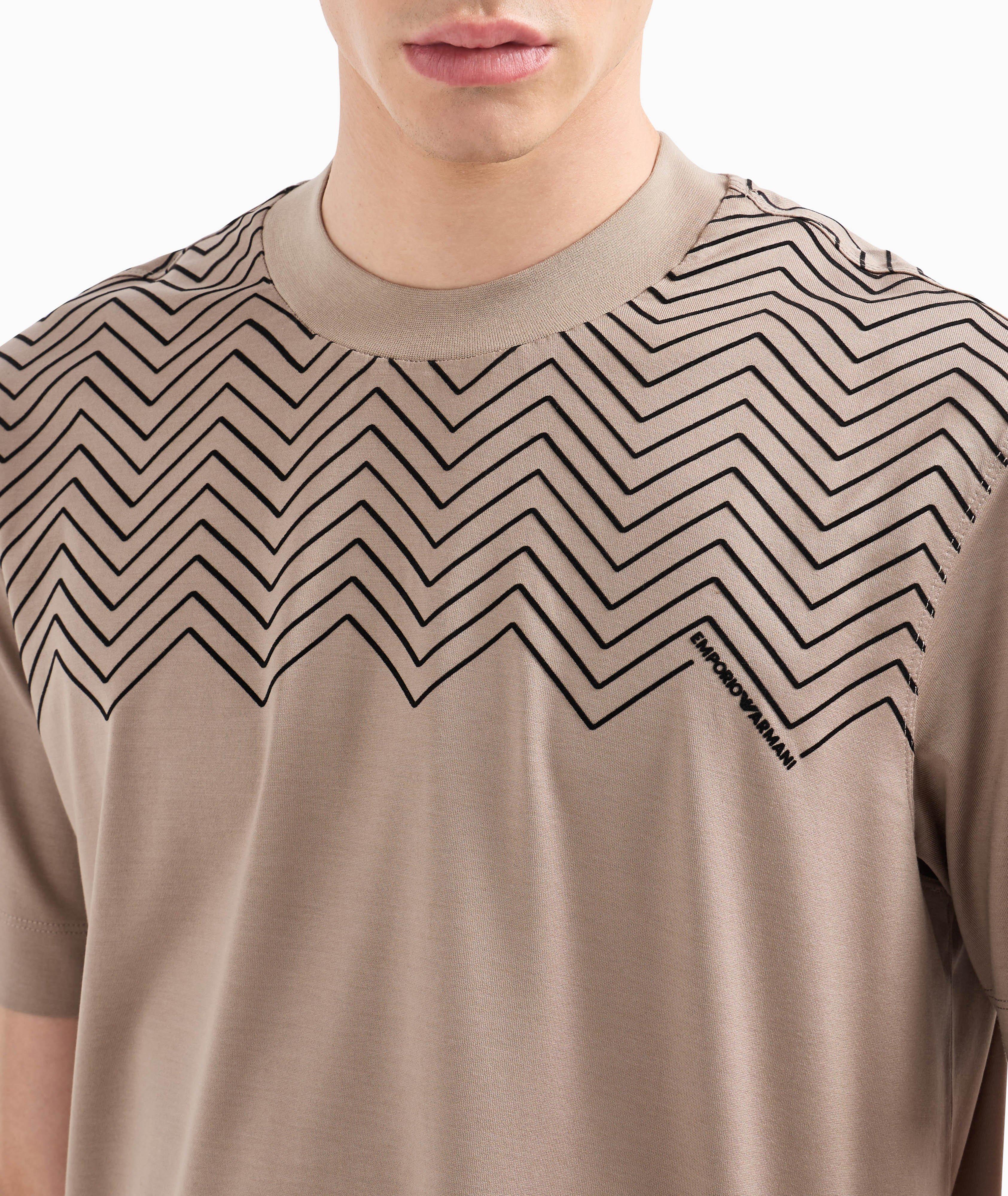 Flocked Chevron T-Shirt  image 3