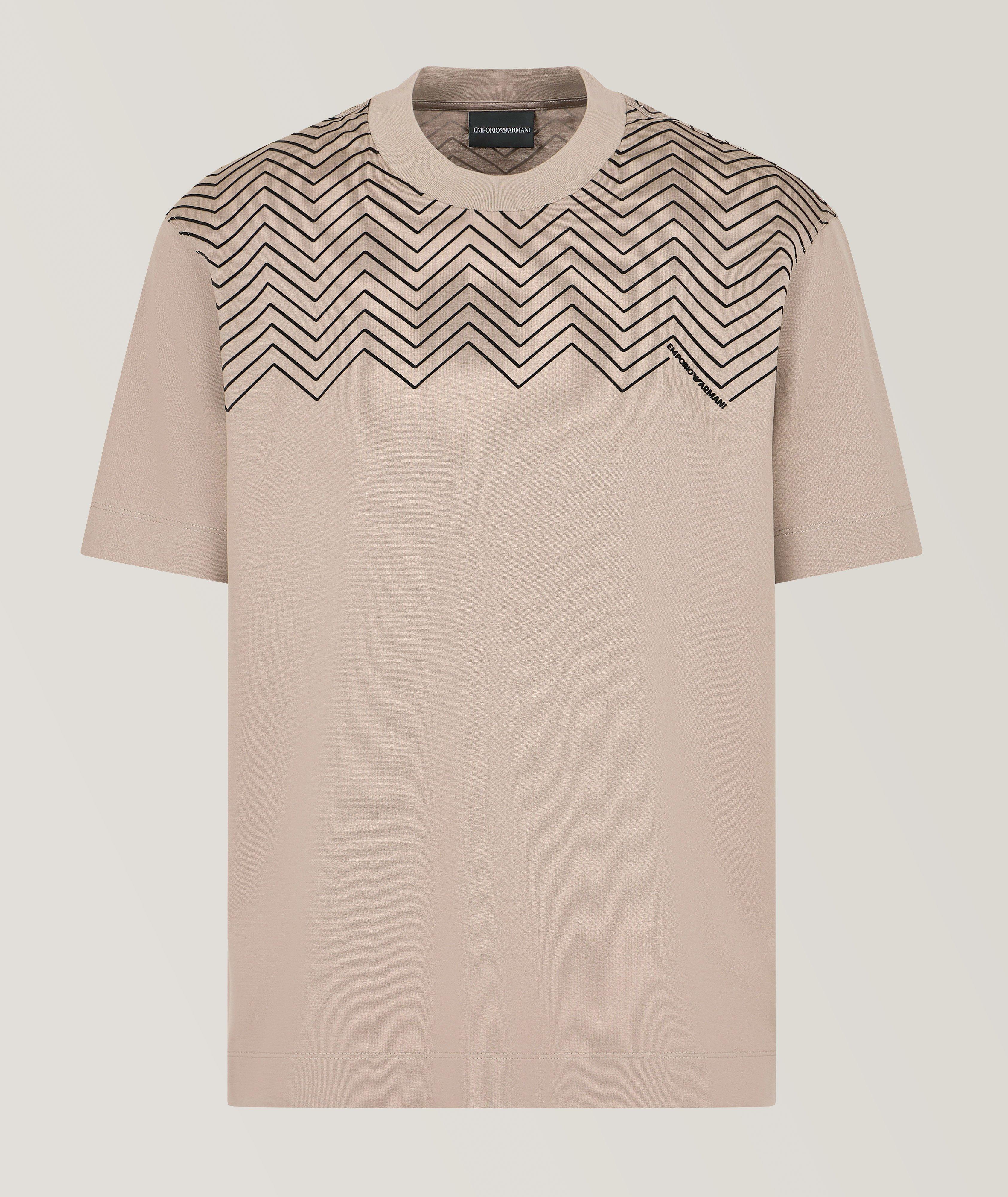 Flocked Chevron T-Shirt  image 0