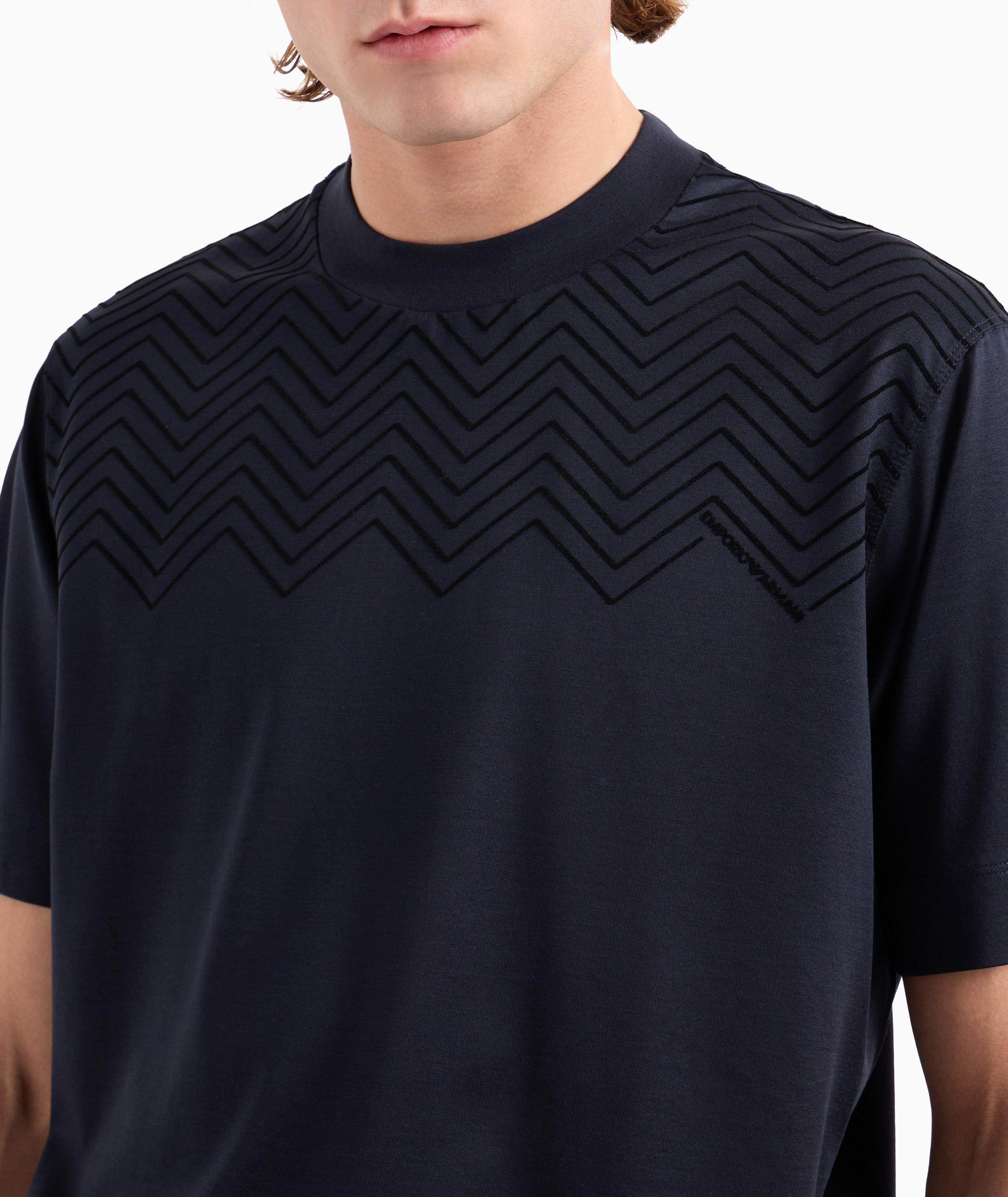 Flocked Chevron T-Shirt  image 3