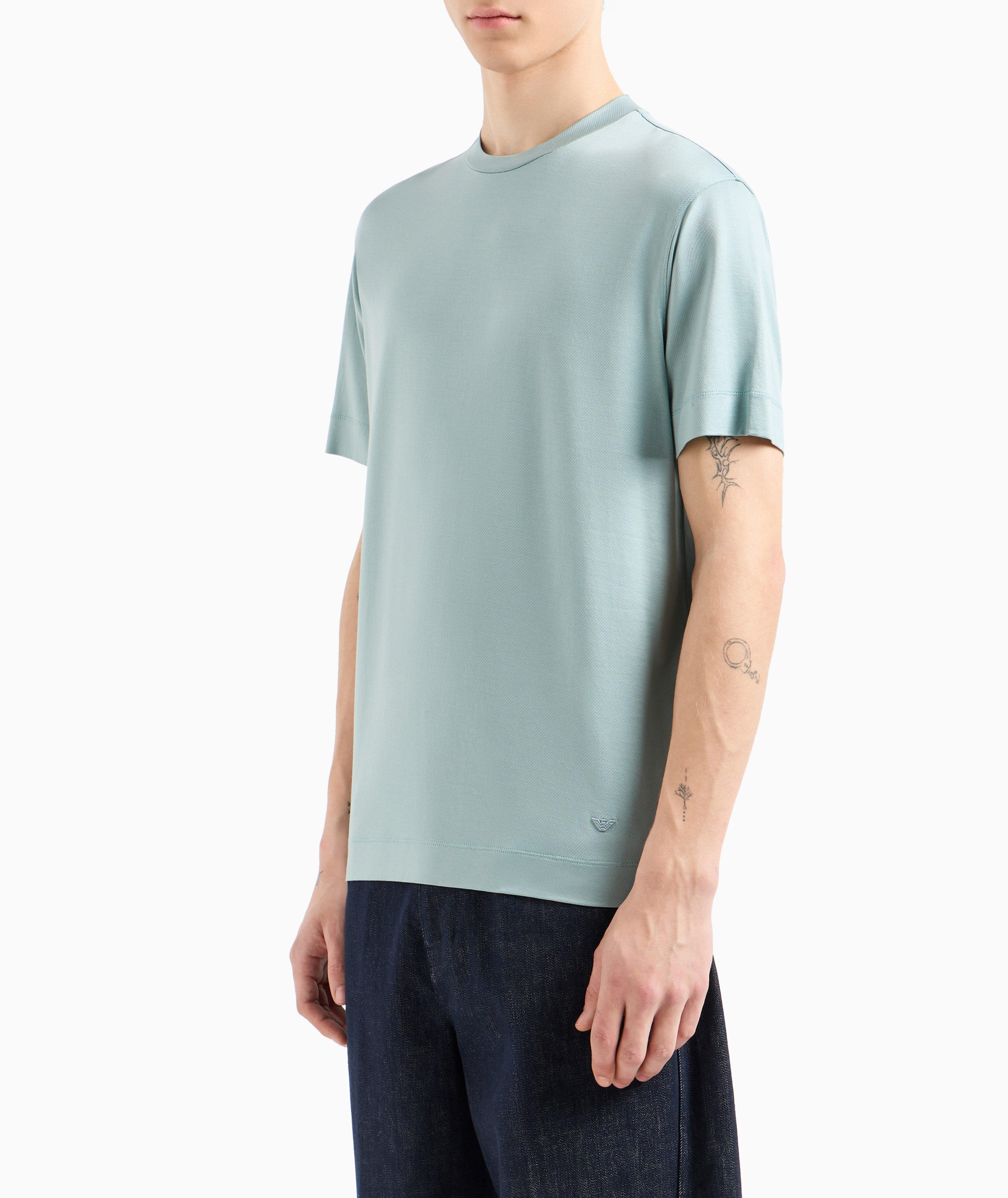 Two-Tone Lyocell-Cotton T-Shirt  image 1