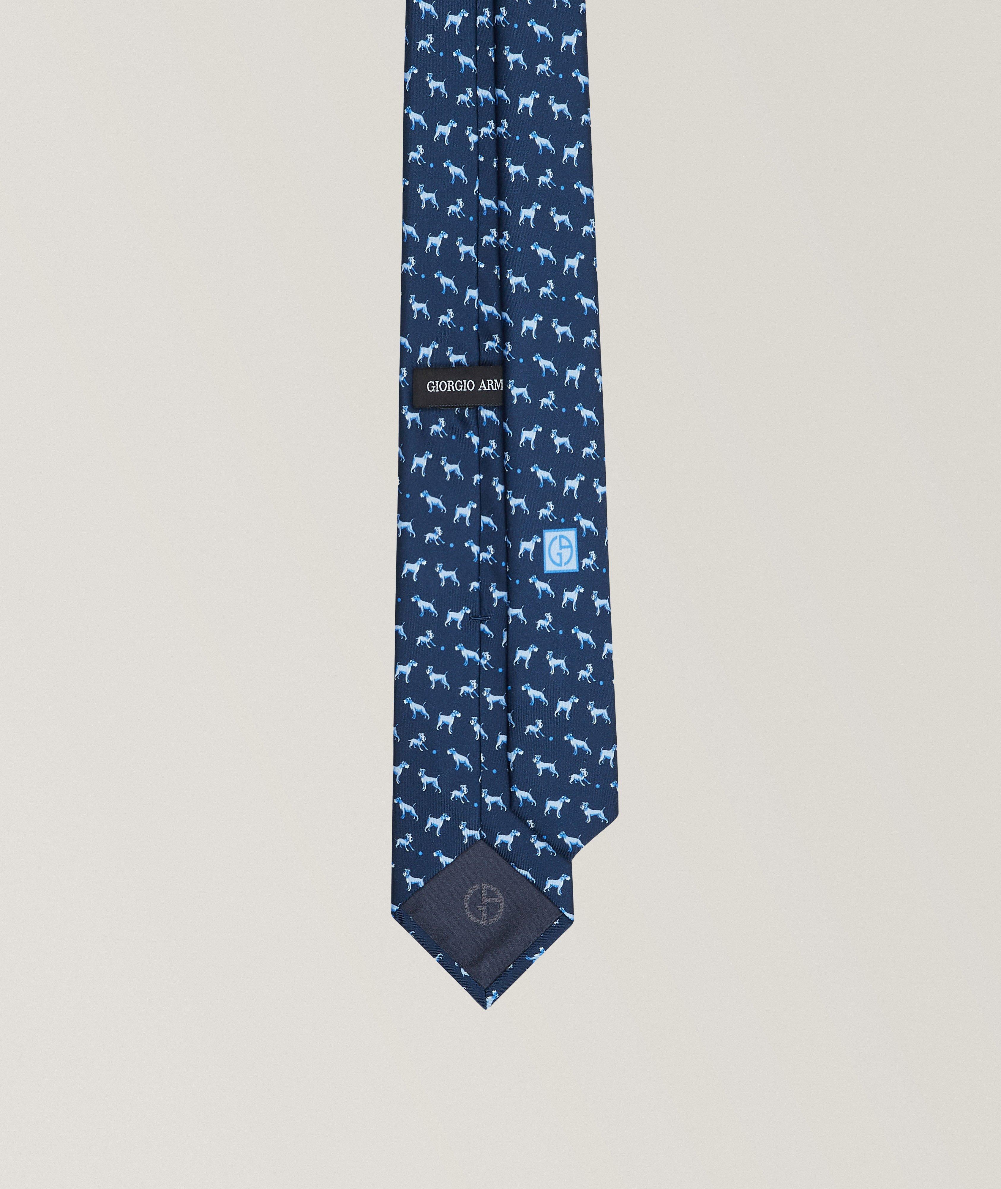 Puppy Print Silk Tie image 1