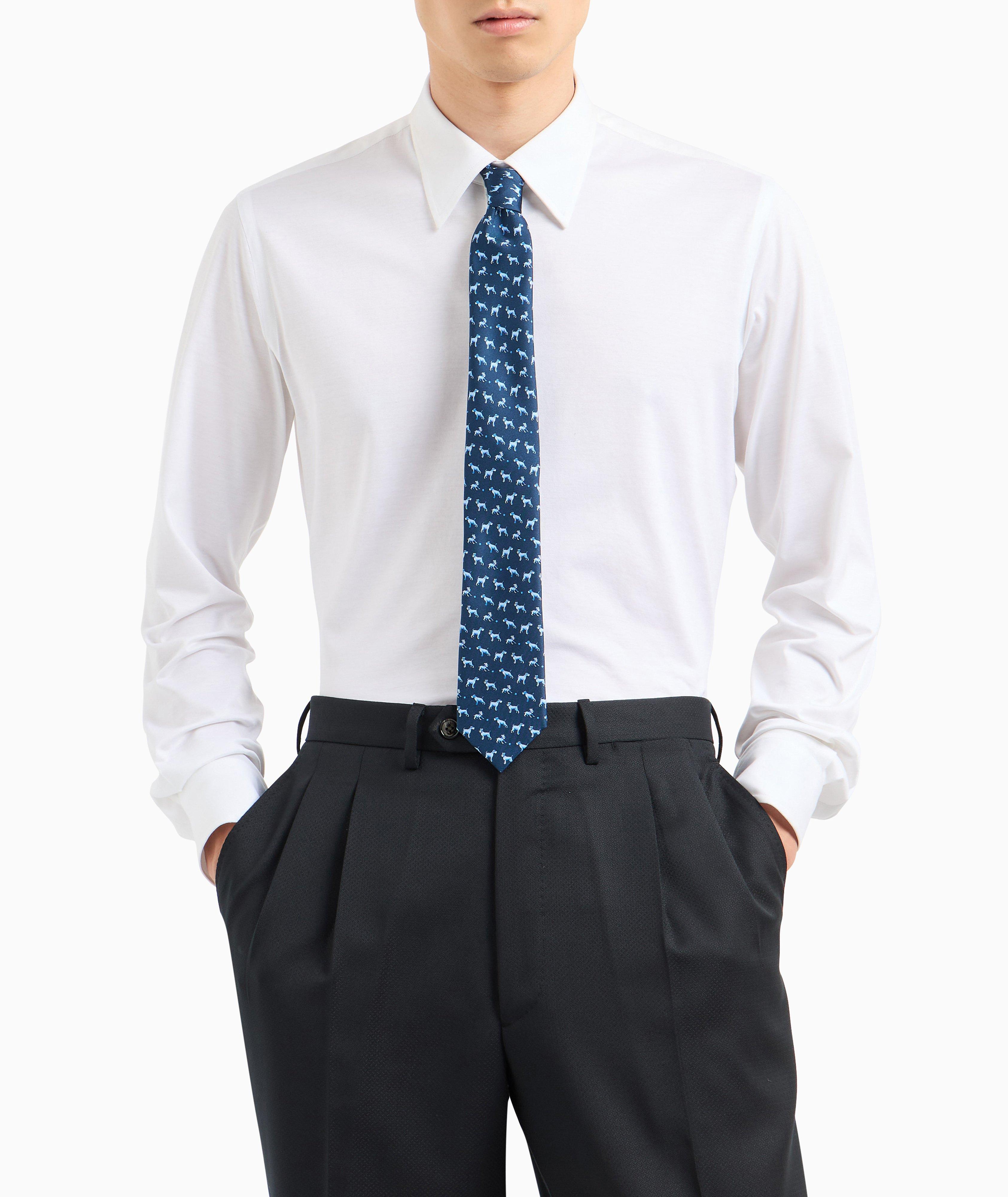 Puppy Print Silk Tie image 2