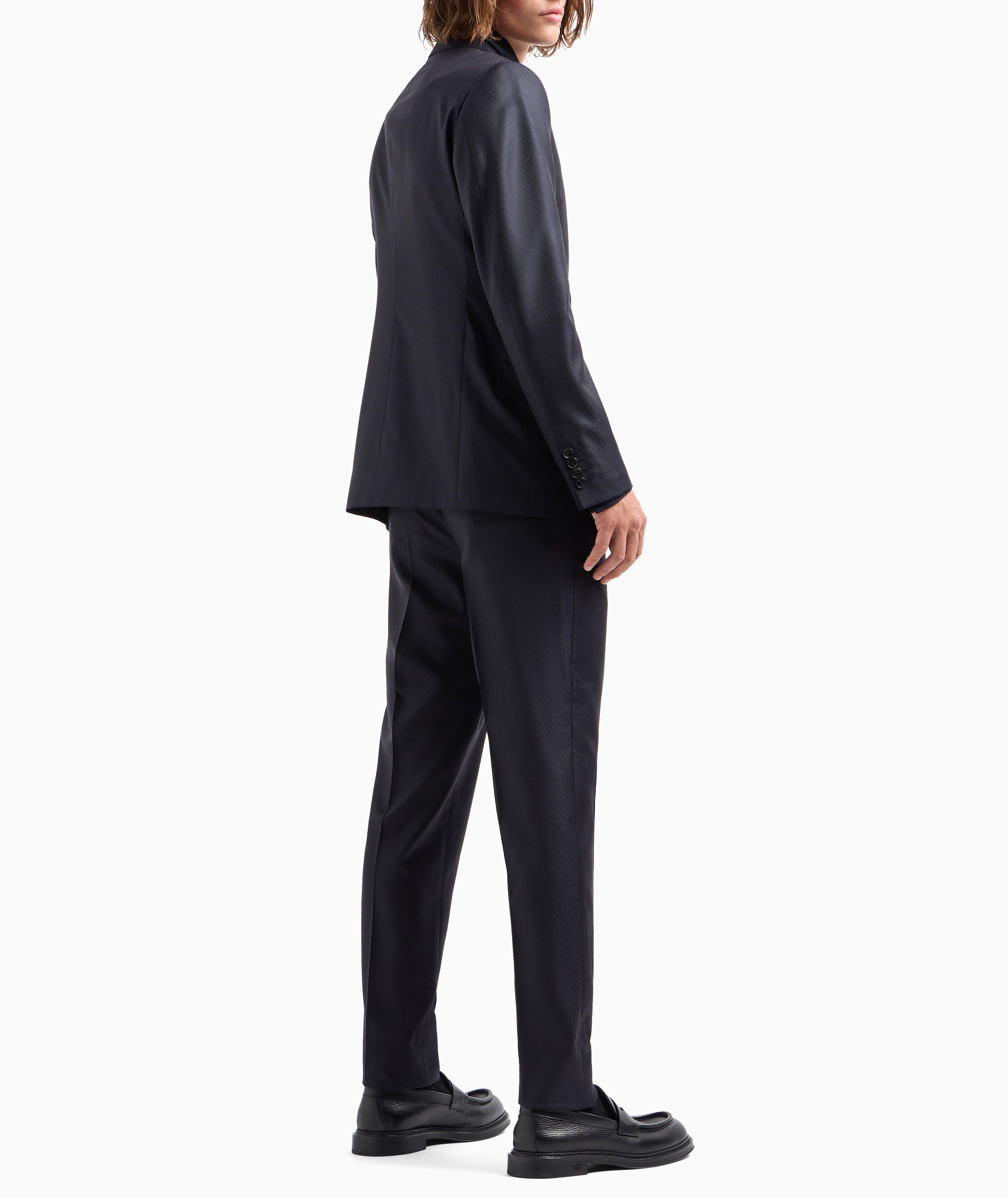 Micro Jacquard Wool-Blend Suit  image 2