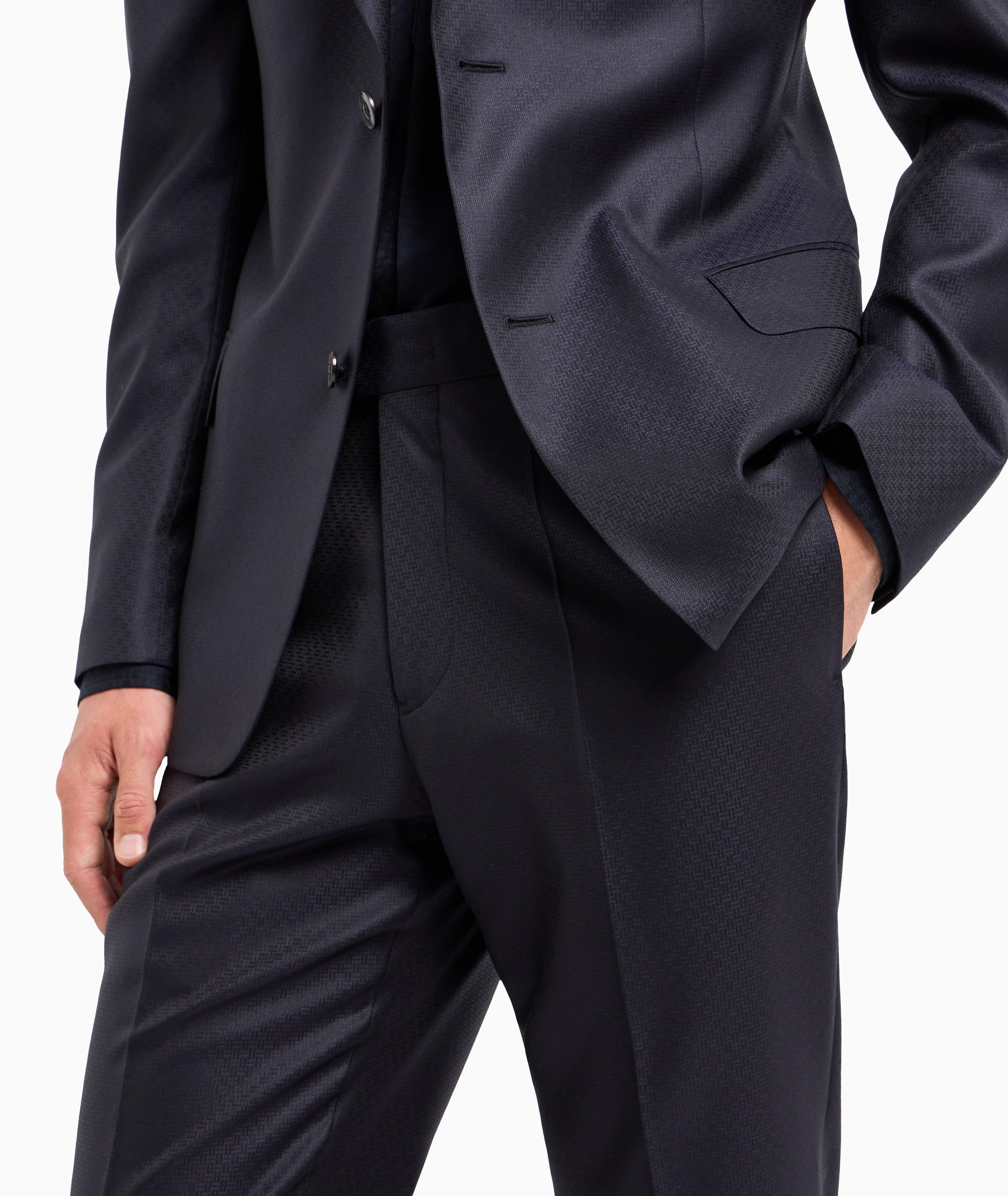 Micro Jacquard Wool-Blend Suit  image 4