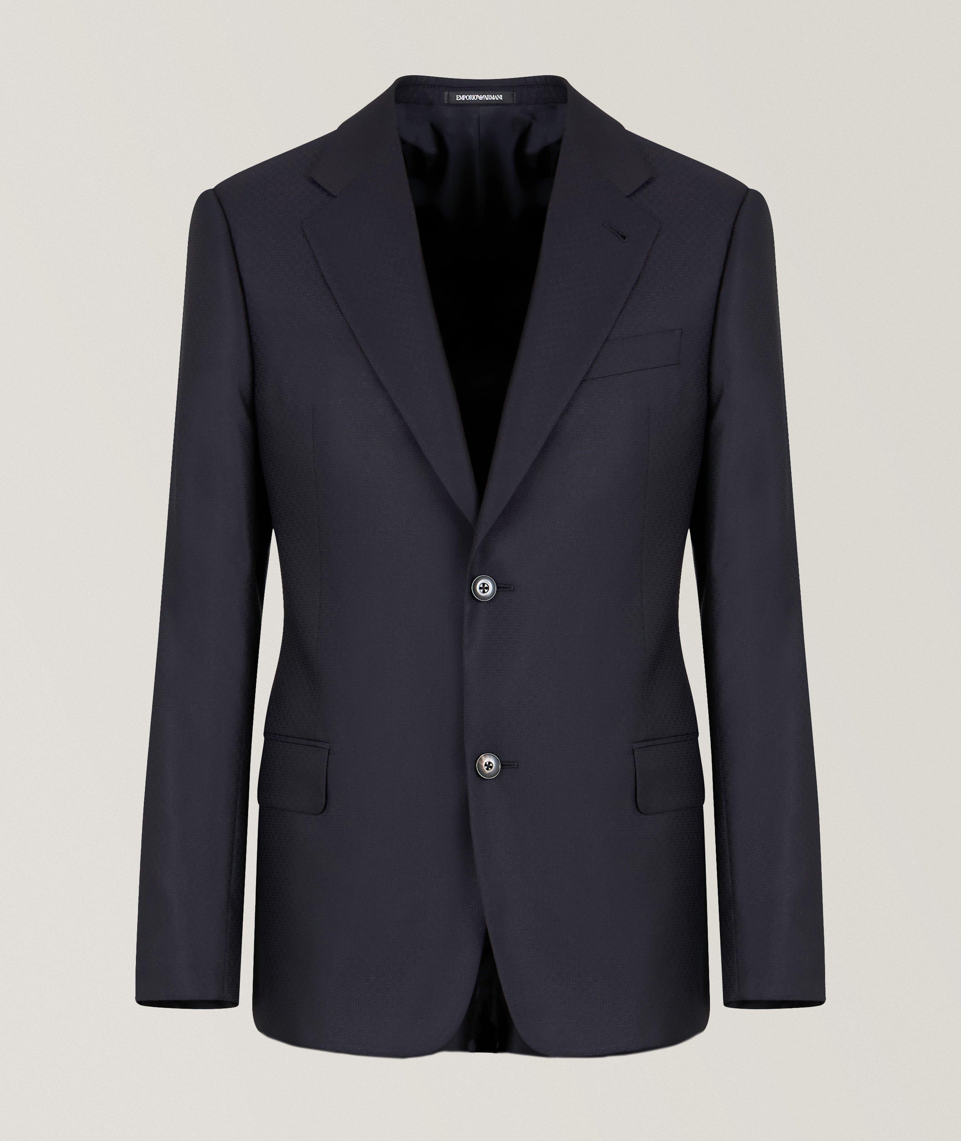 Micro Jacquard Wool-Blend Suit  image 0