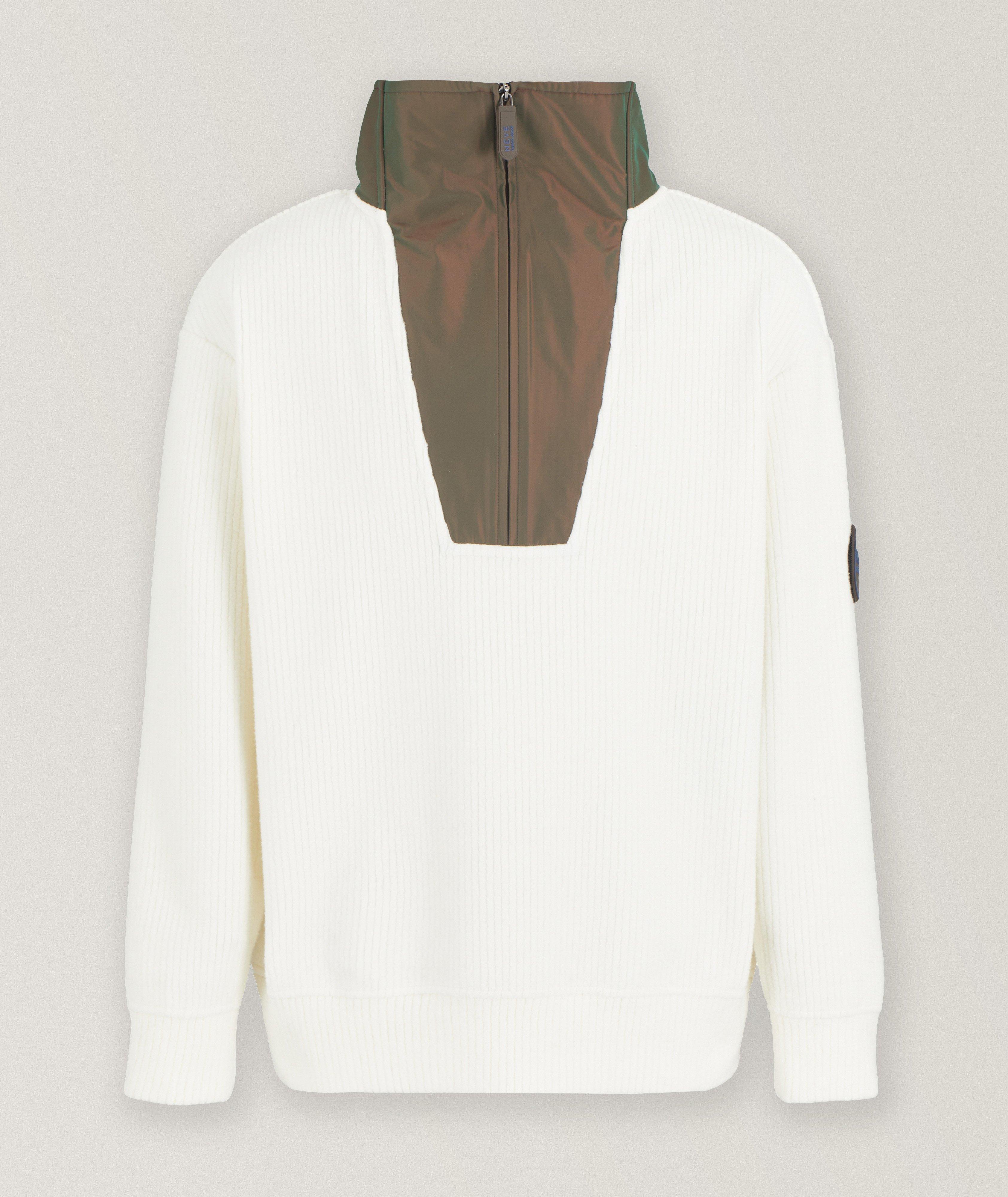 Neve Mixed Media Half-Zip Sweater image 0