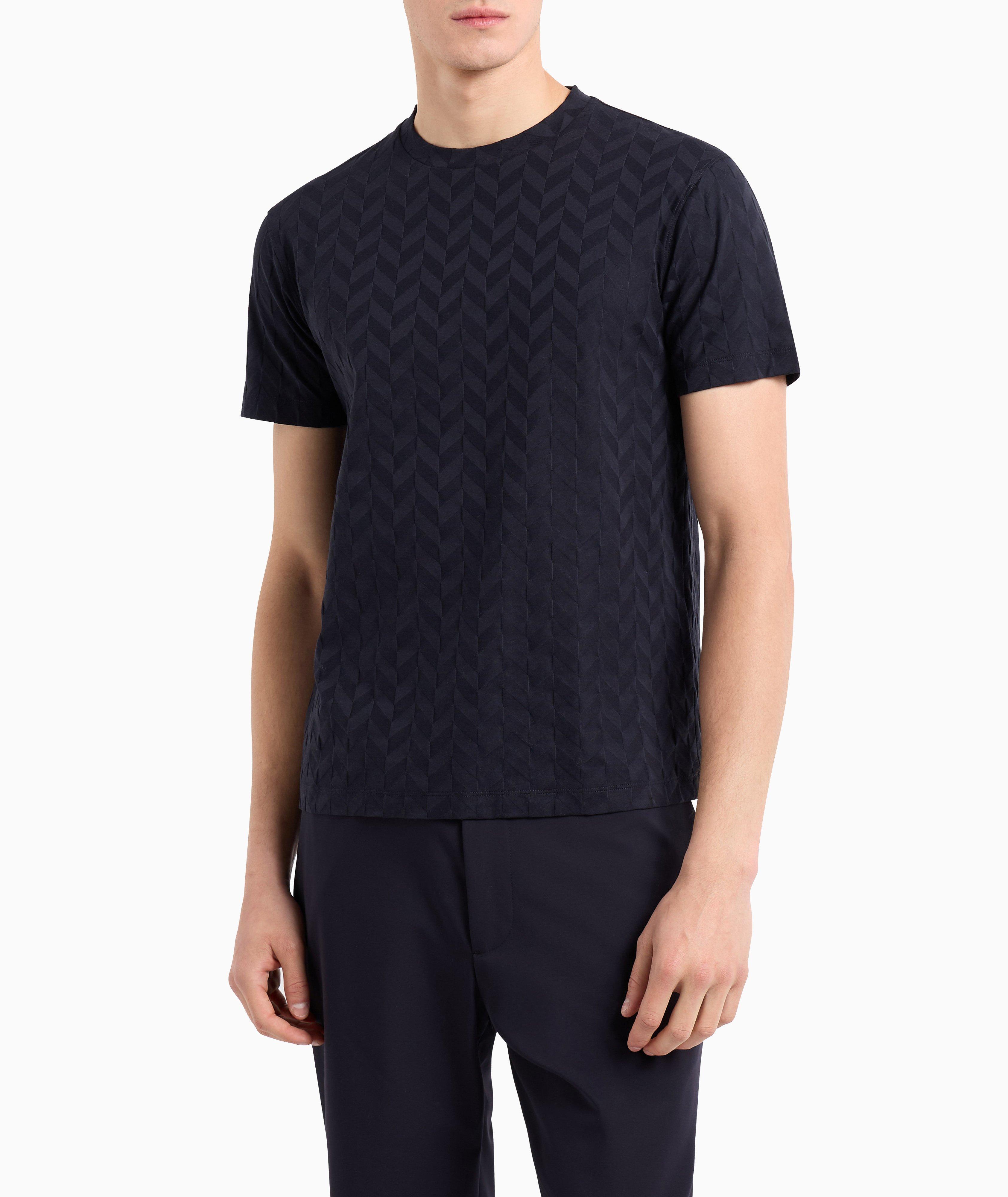 All-Over Chevron Jacquard T-Shirt image 1