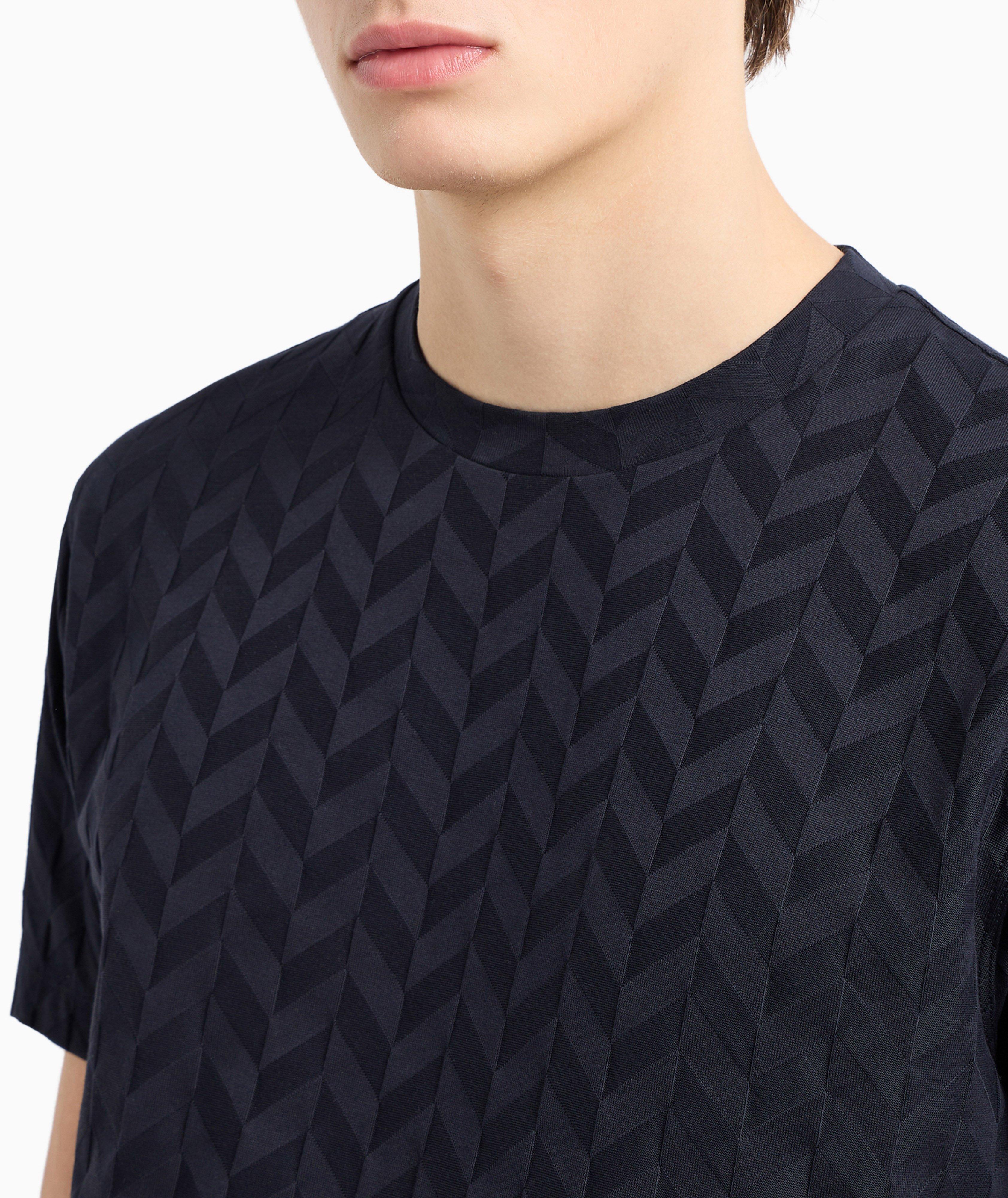 All-Over Chevron Jacquard T-Shirt image 3