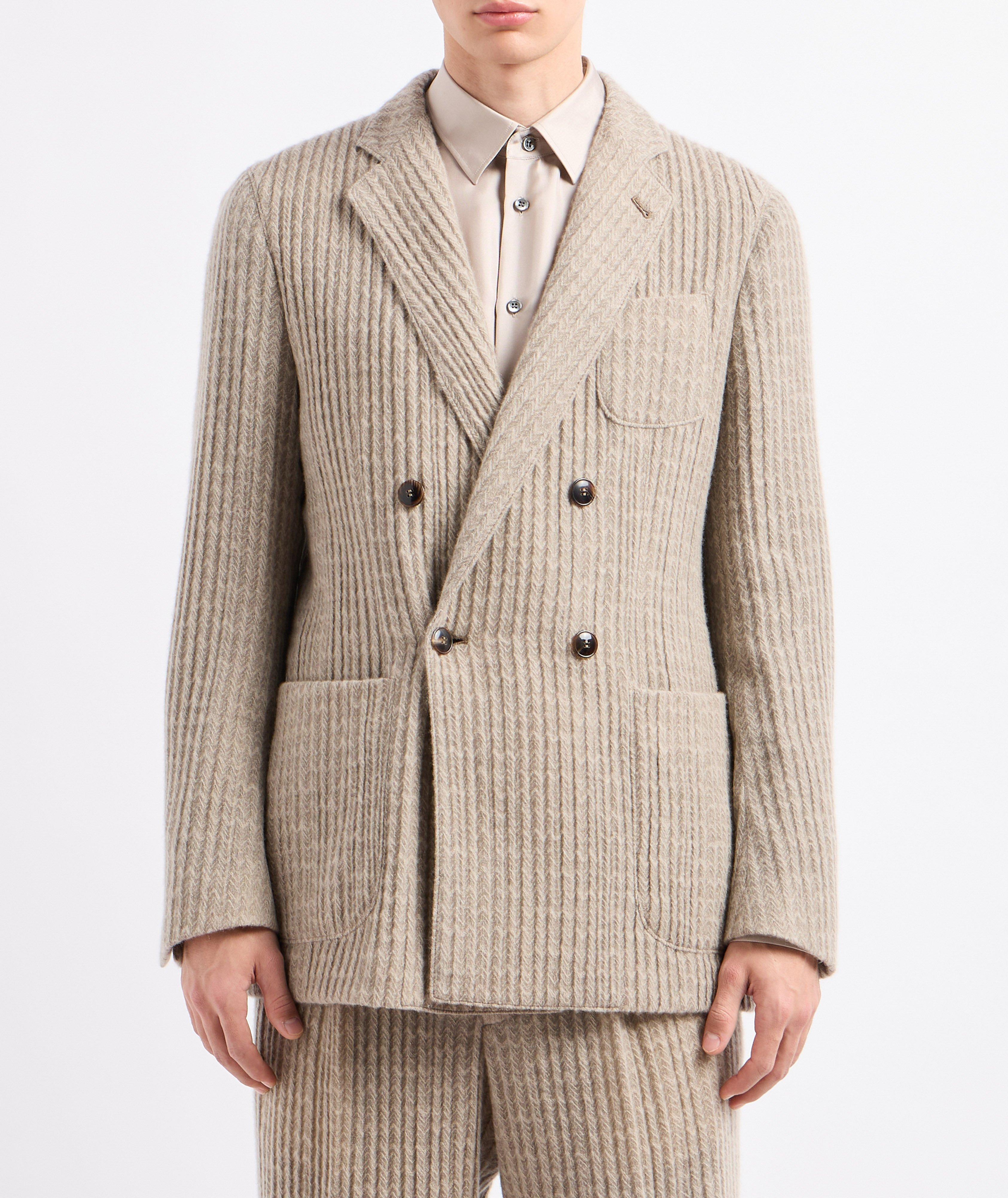 ジャケット GIORGIO ARMANI DOUBLE-BREASTED JACKET IN CASHMERE AND SILK Double-breasted jacket in cashmere and silk – Suit Negozi Row
