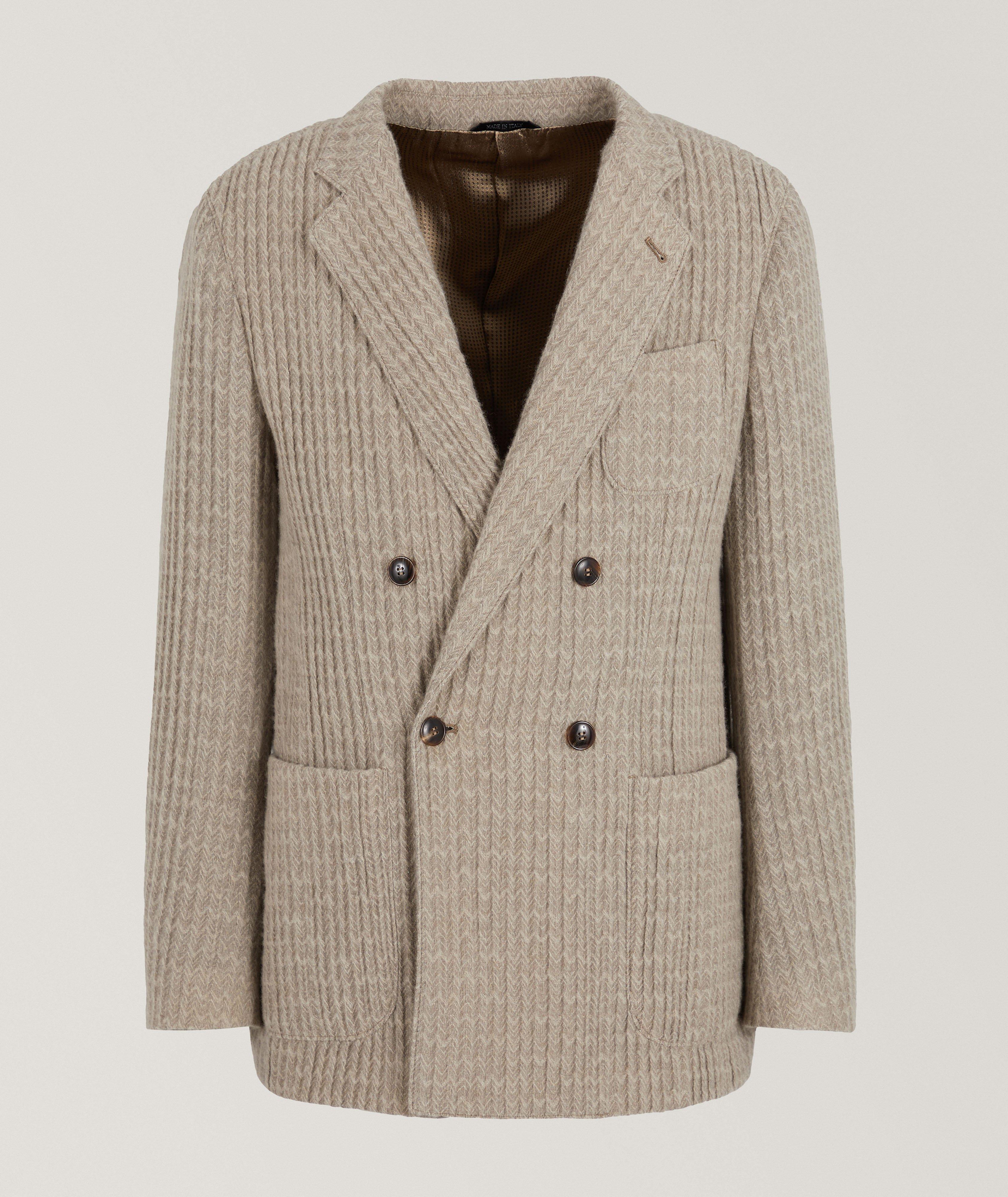 Giorgio Armani Upton Double-Breasted Cashmere-Silk Sport