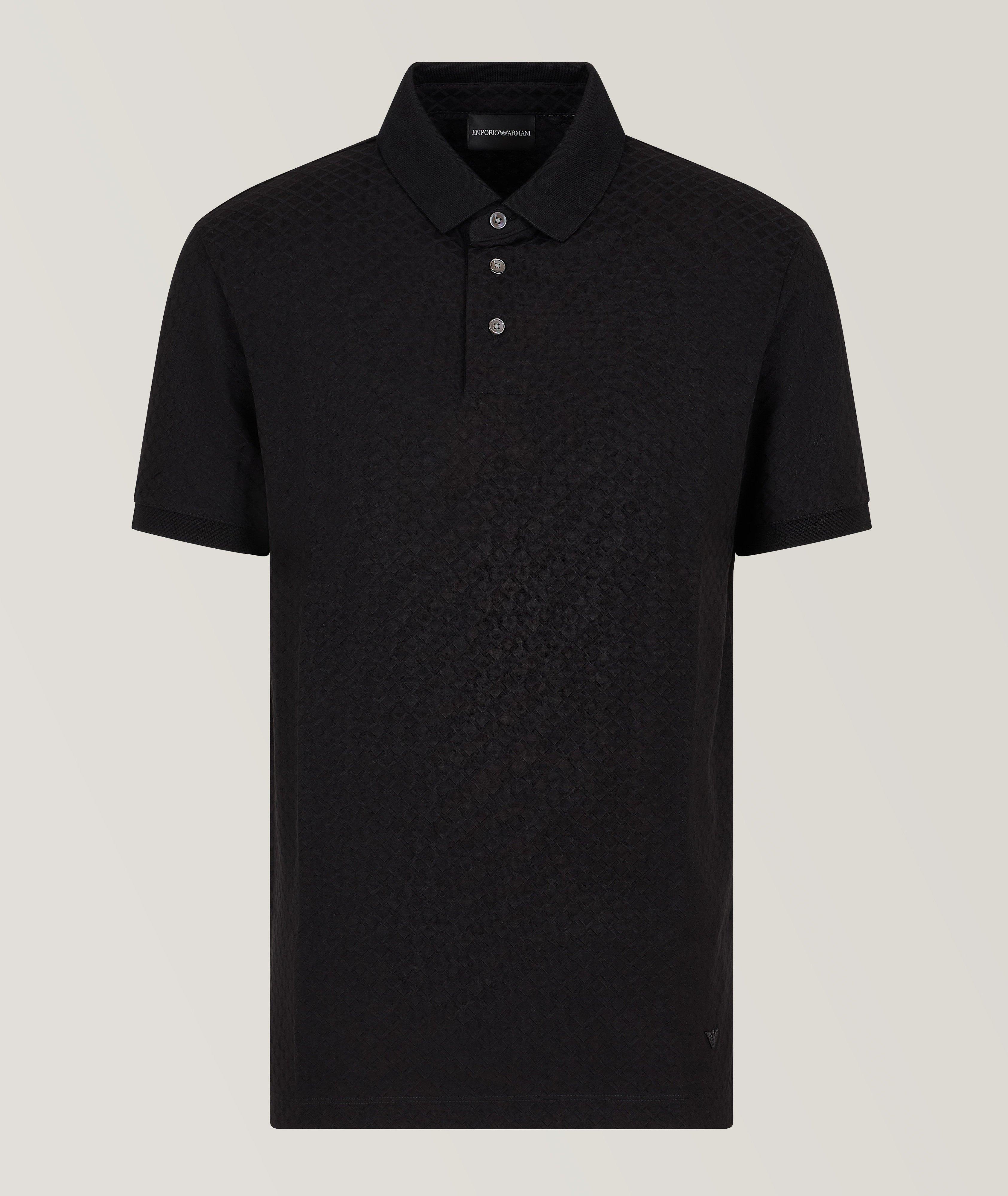 All-Over Diamond Jacquard Polo