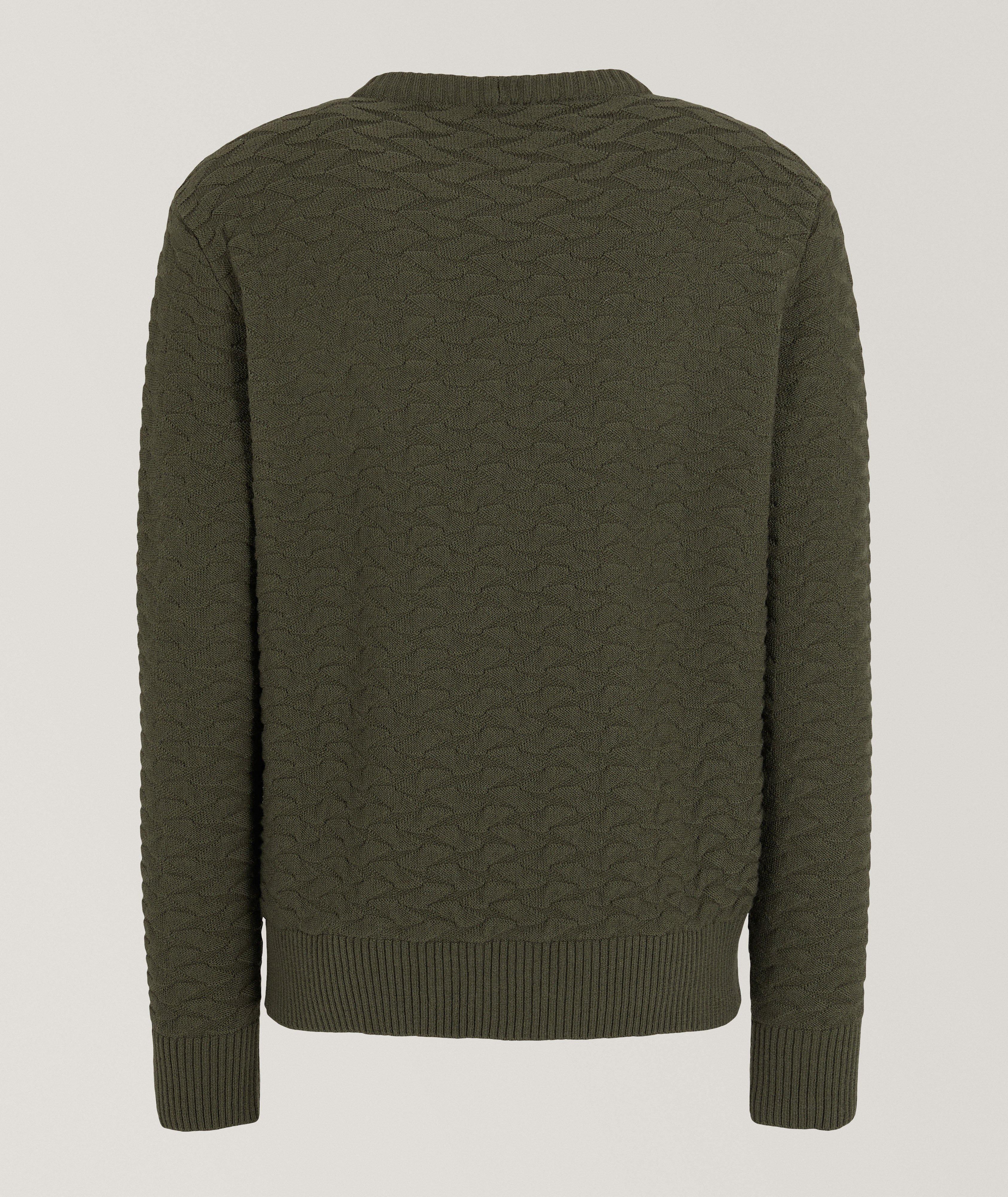 Jacquard Wool-Blend Crewneck Sweater  image 1