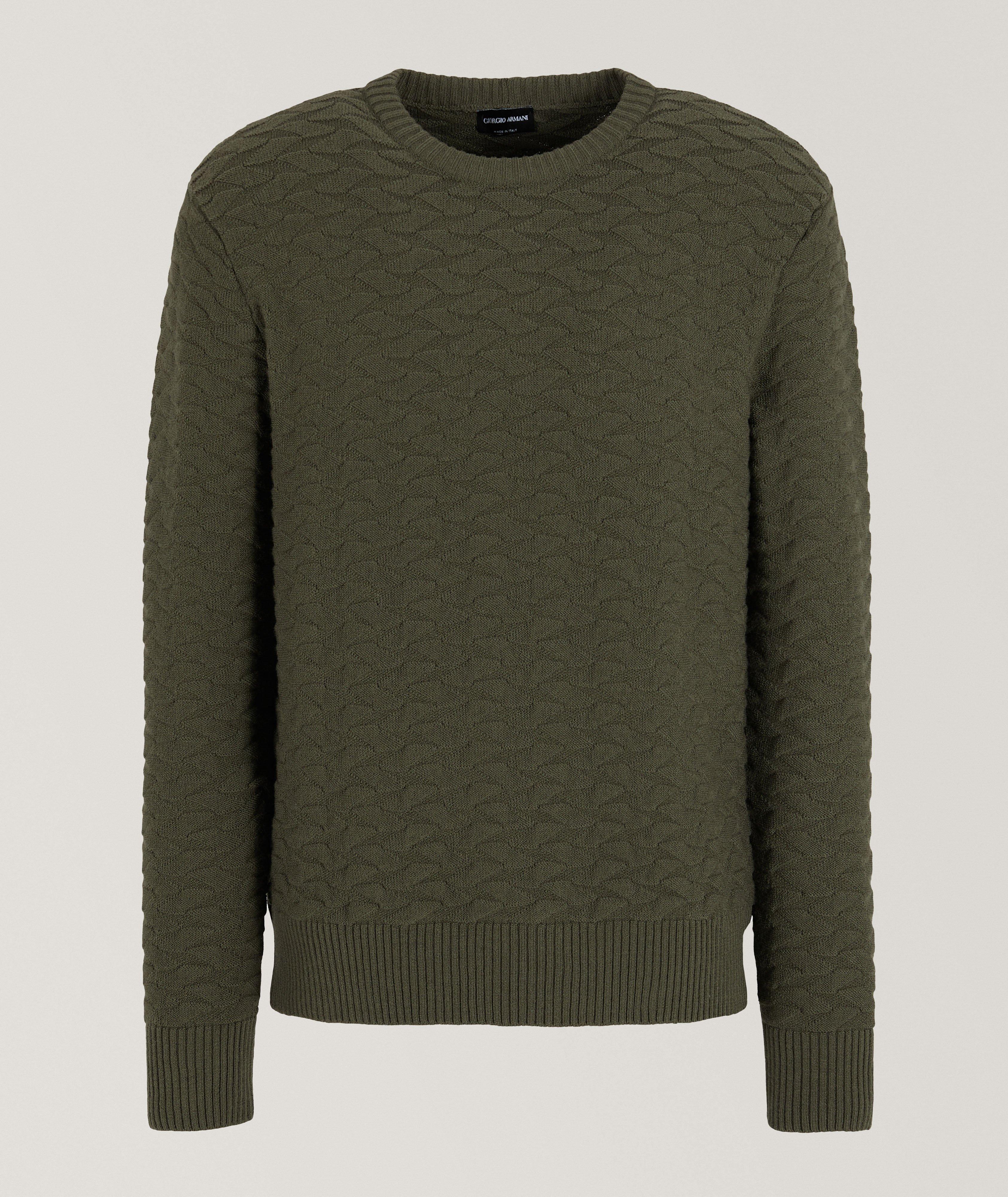 Jacquard Wool-Blend Crewneck Sweater  image 0