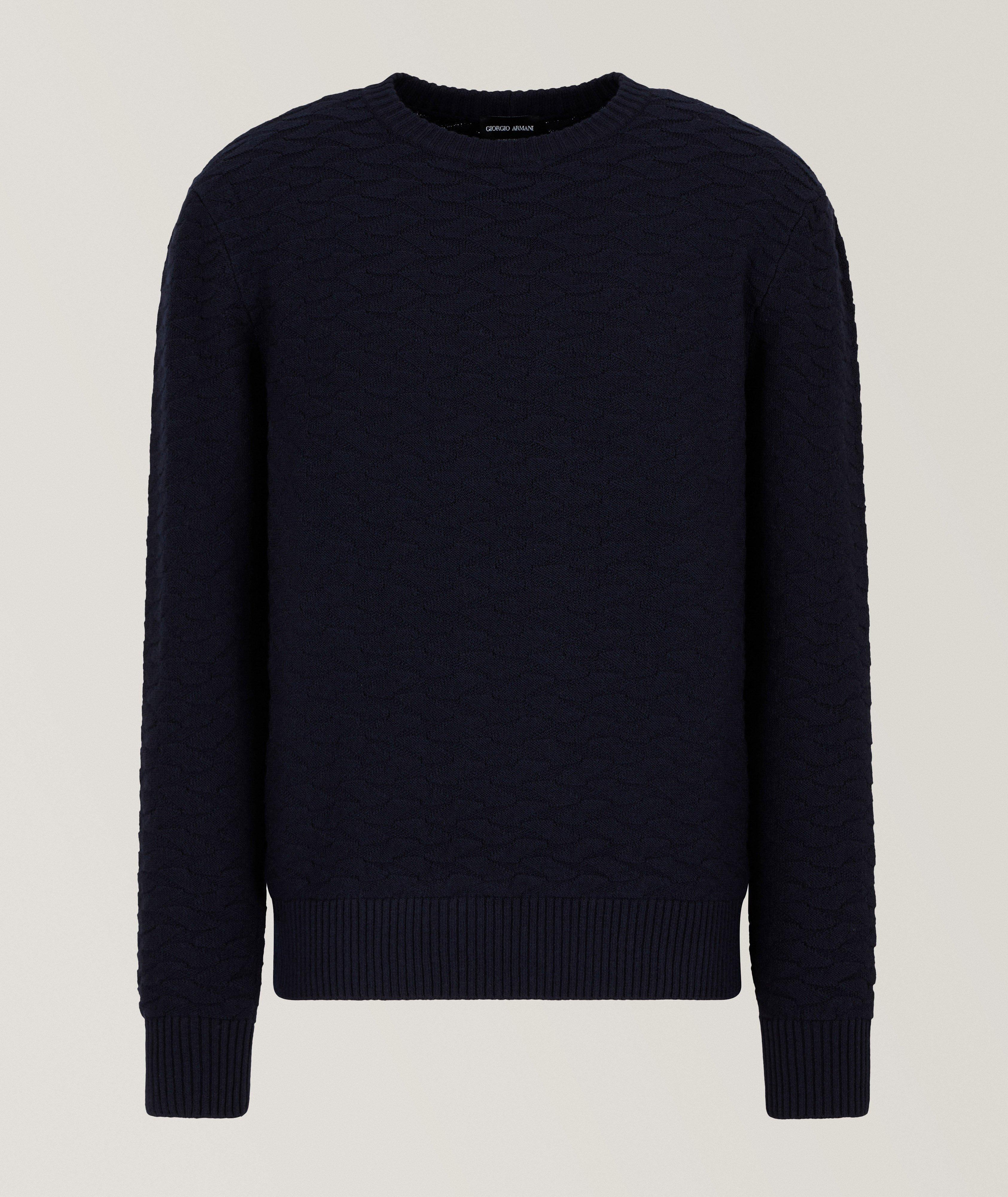 Jacquard Wool-Blend Crewneck Sweater  image 0