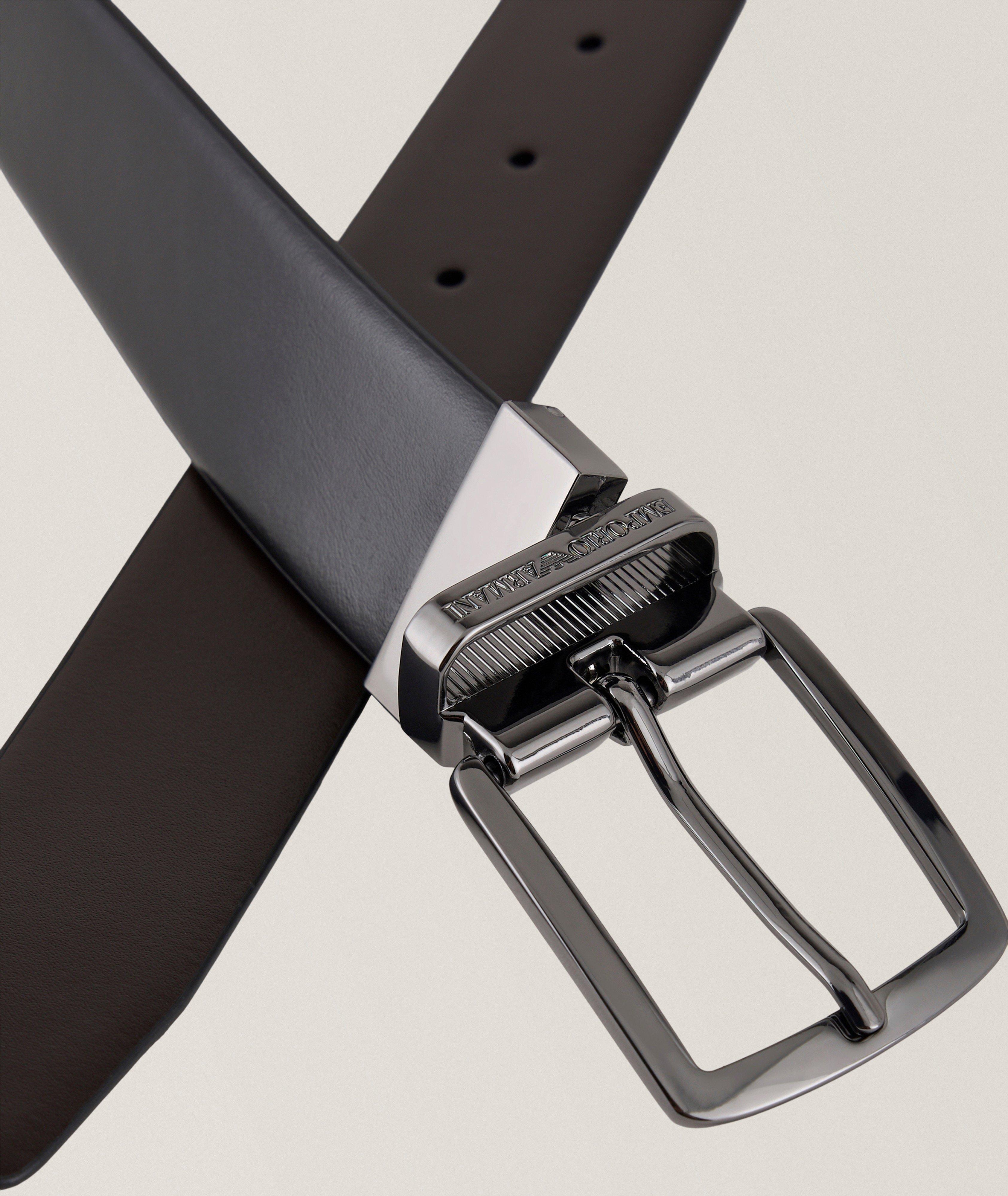 Emporio Armani Reversible Leather Belt | Belts | Harry Rosen