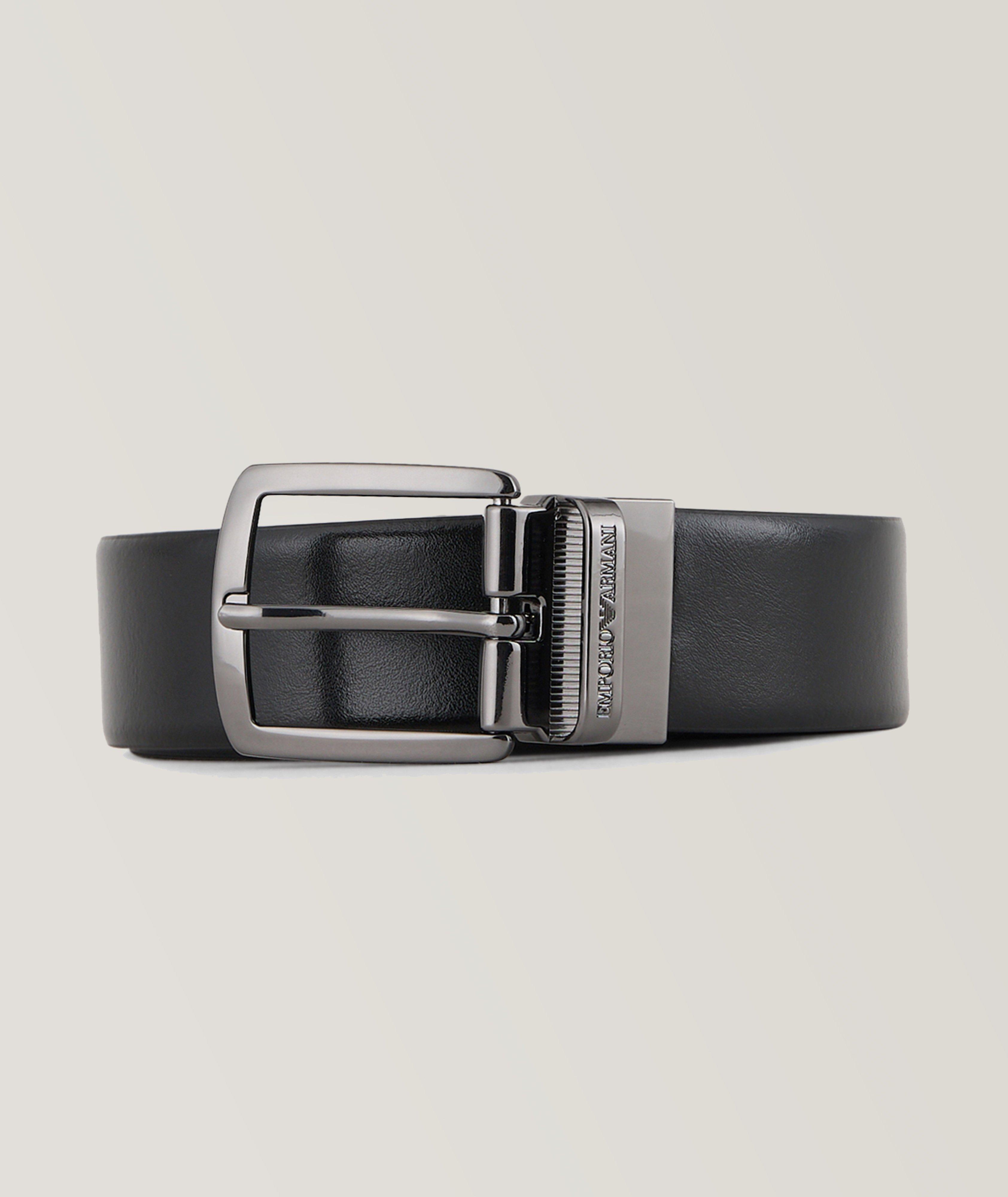 Emporio Armani Reversible Leather Belt | Belts | Harry Rosen