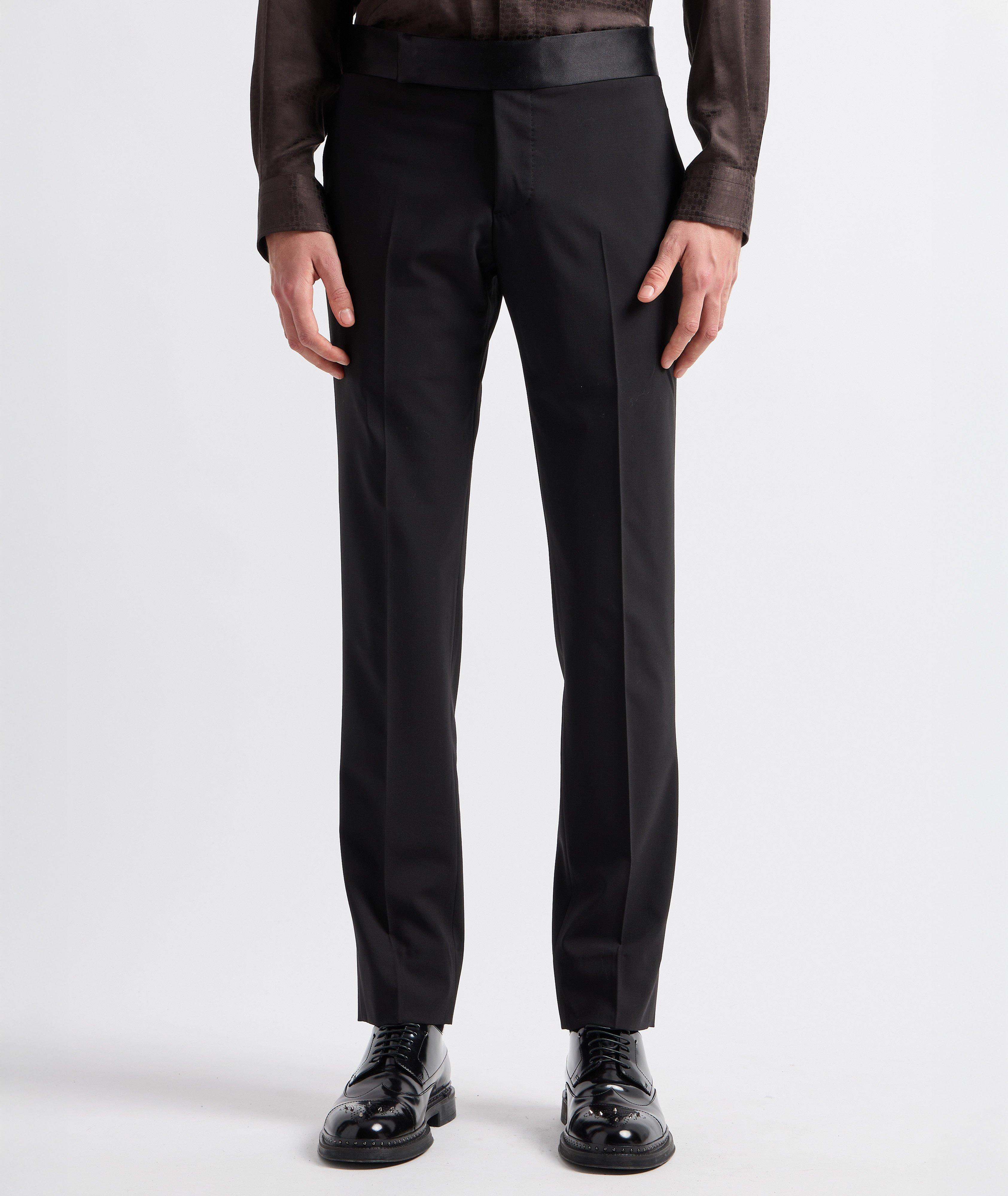 Stretch-Virgin Wool Dress Pants image 2