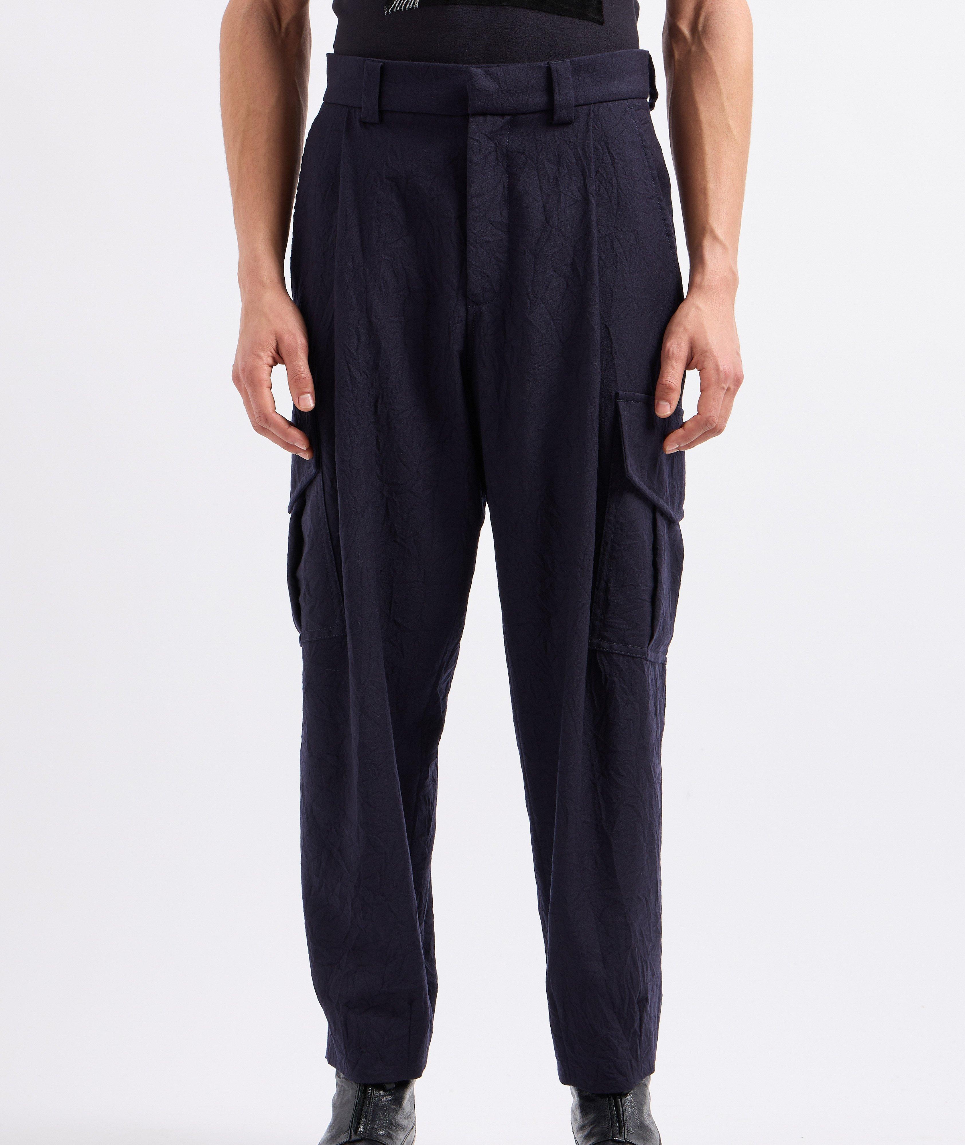 Pantalon cargo en laine image 1