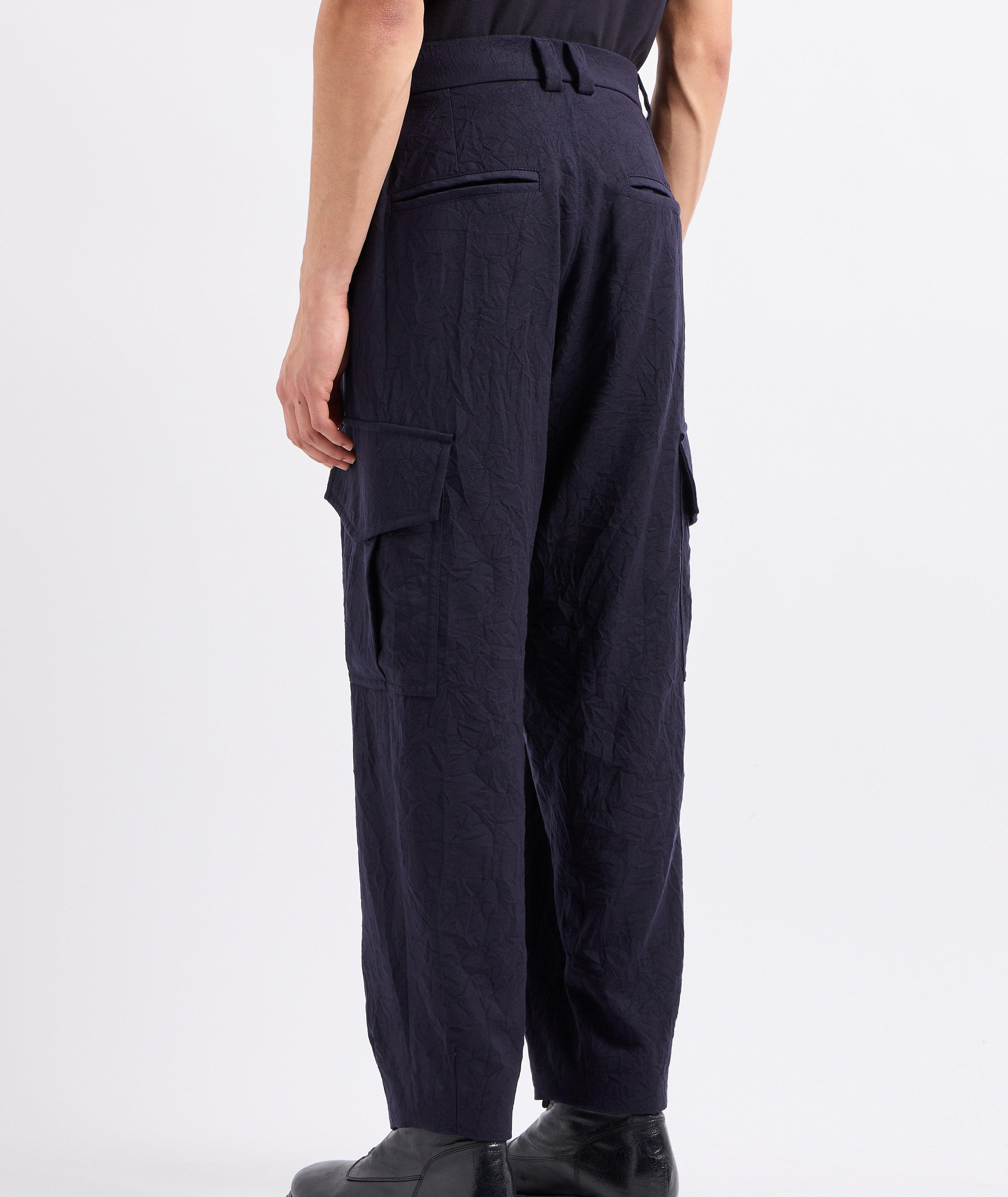 Pantalon cargo en laine image 2