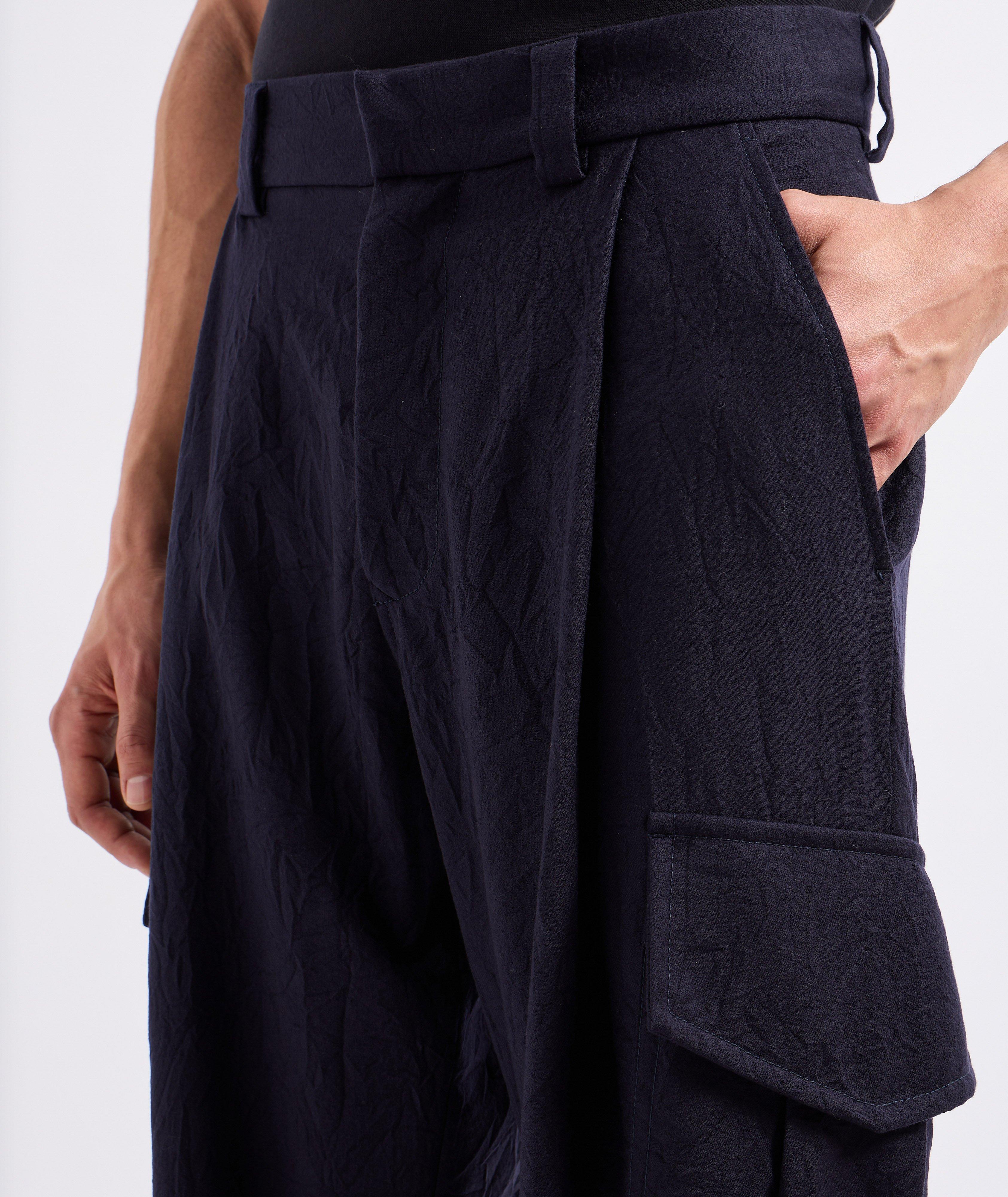 Single-Pleat Wool Cargo Pants image 3