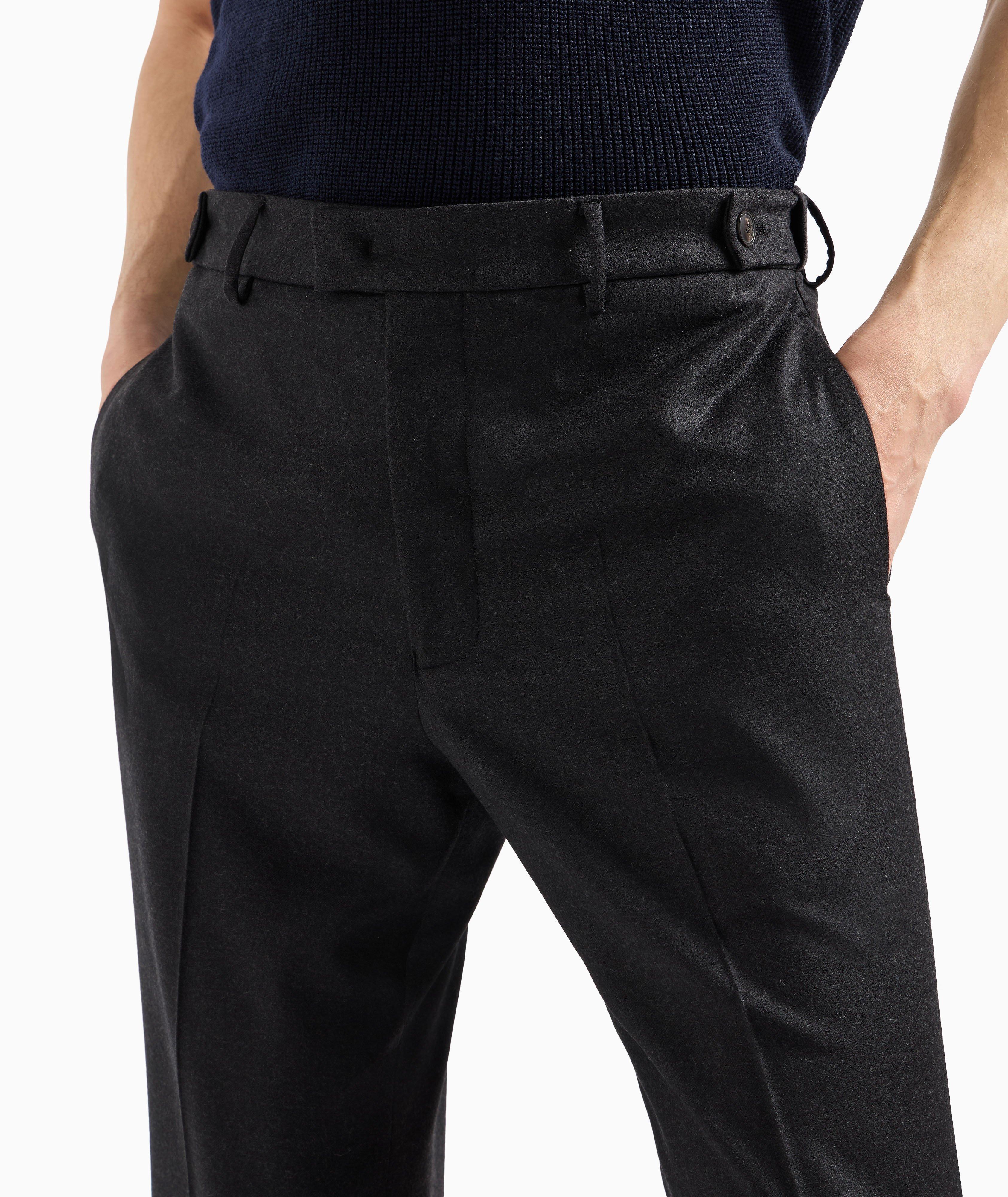 Stretch-Wool Blend Flannel Pants image 1