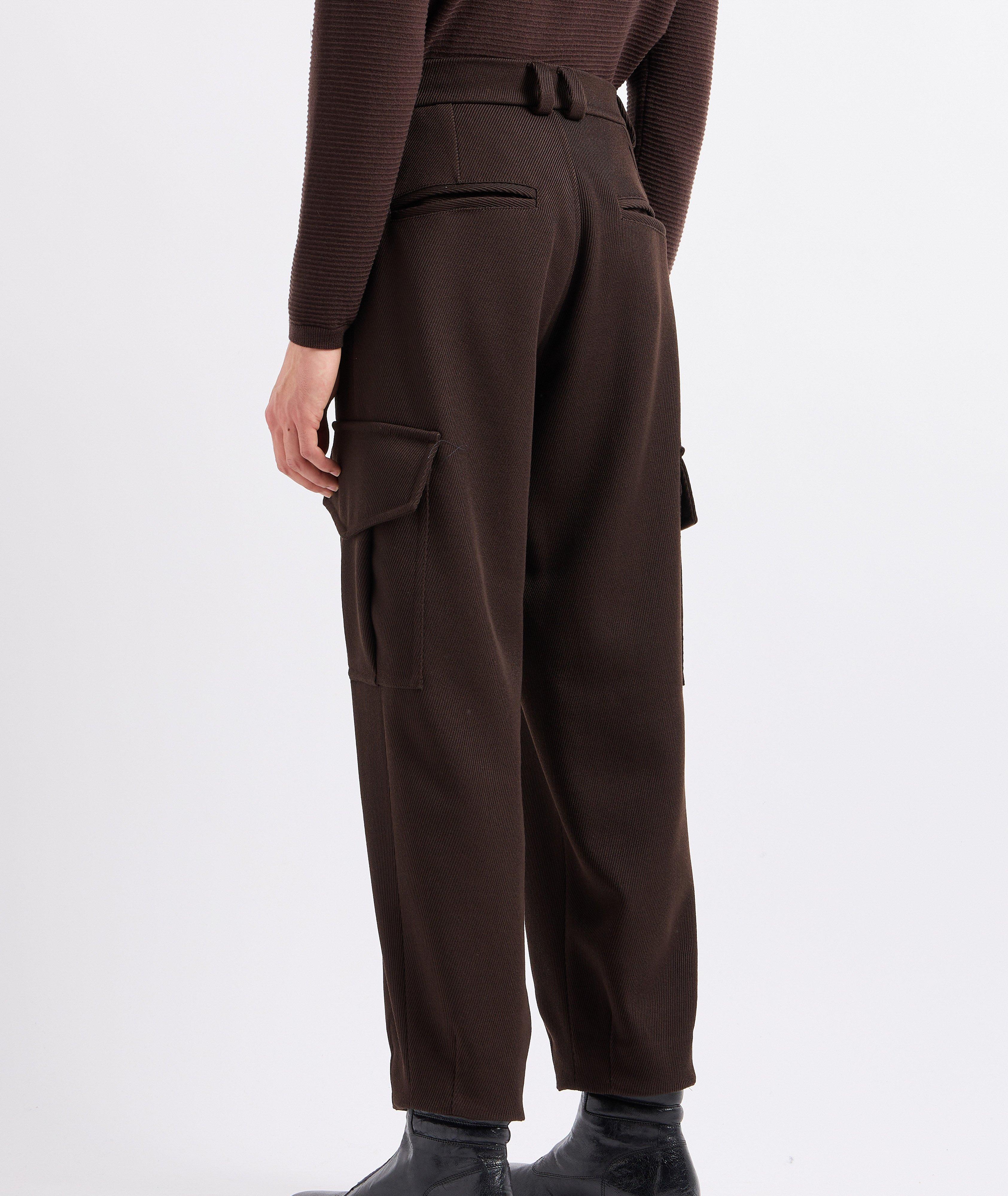 Pantalon cargo en laine image 2