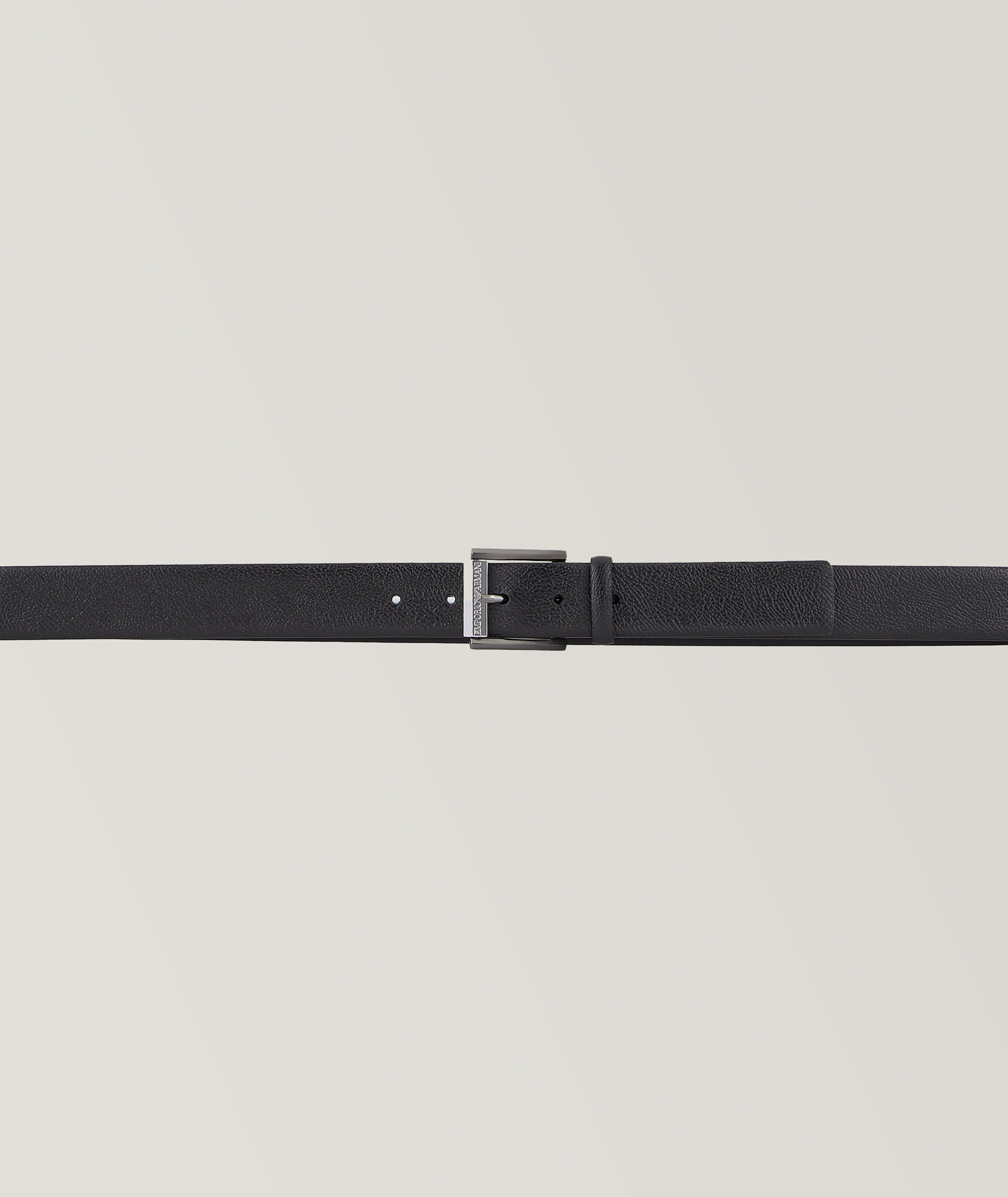 Logo Buckle Leather Belt  image 1