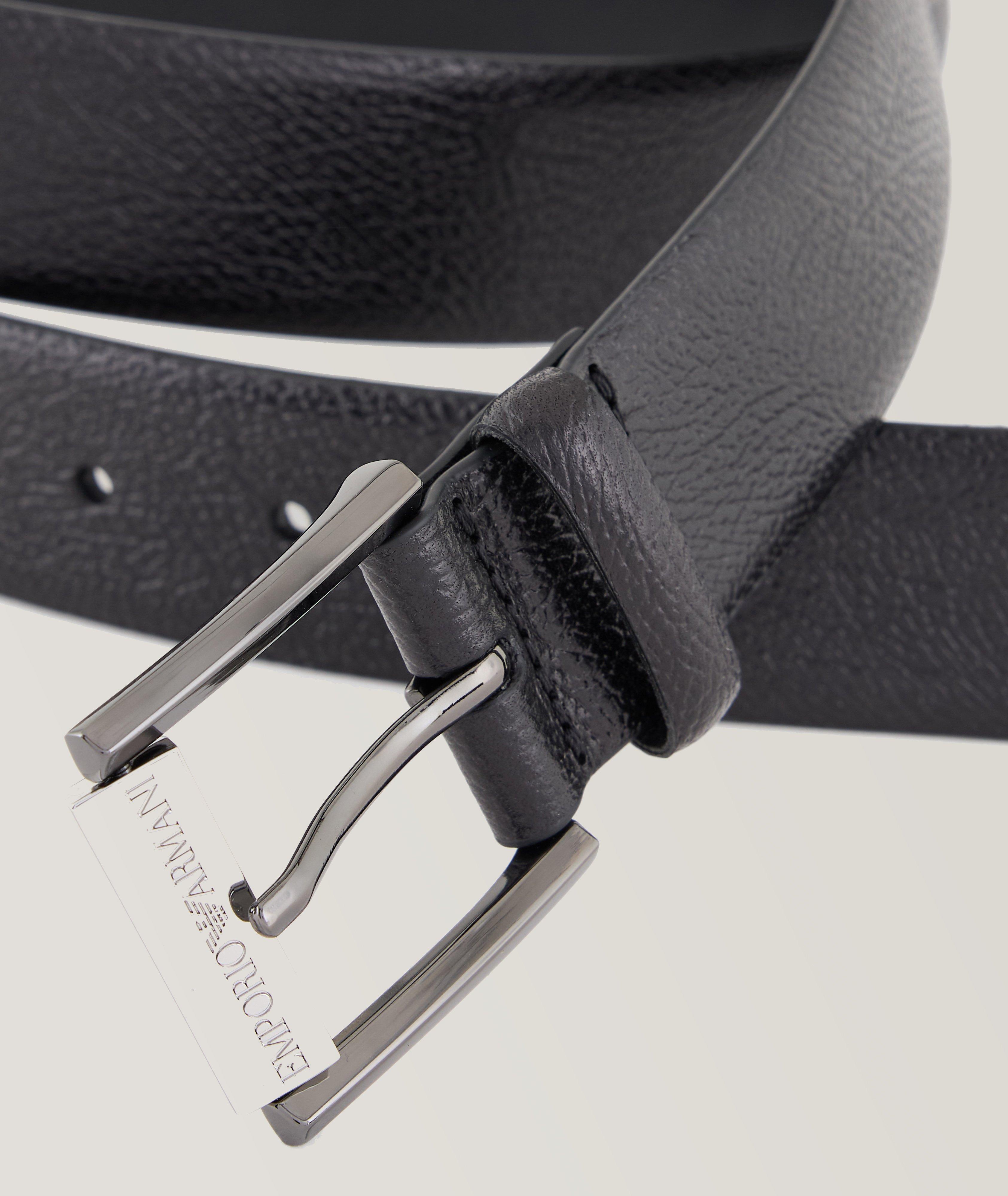 Logo Buckle Leather Belt  image 2