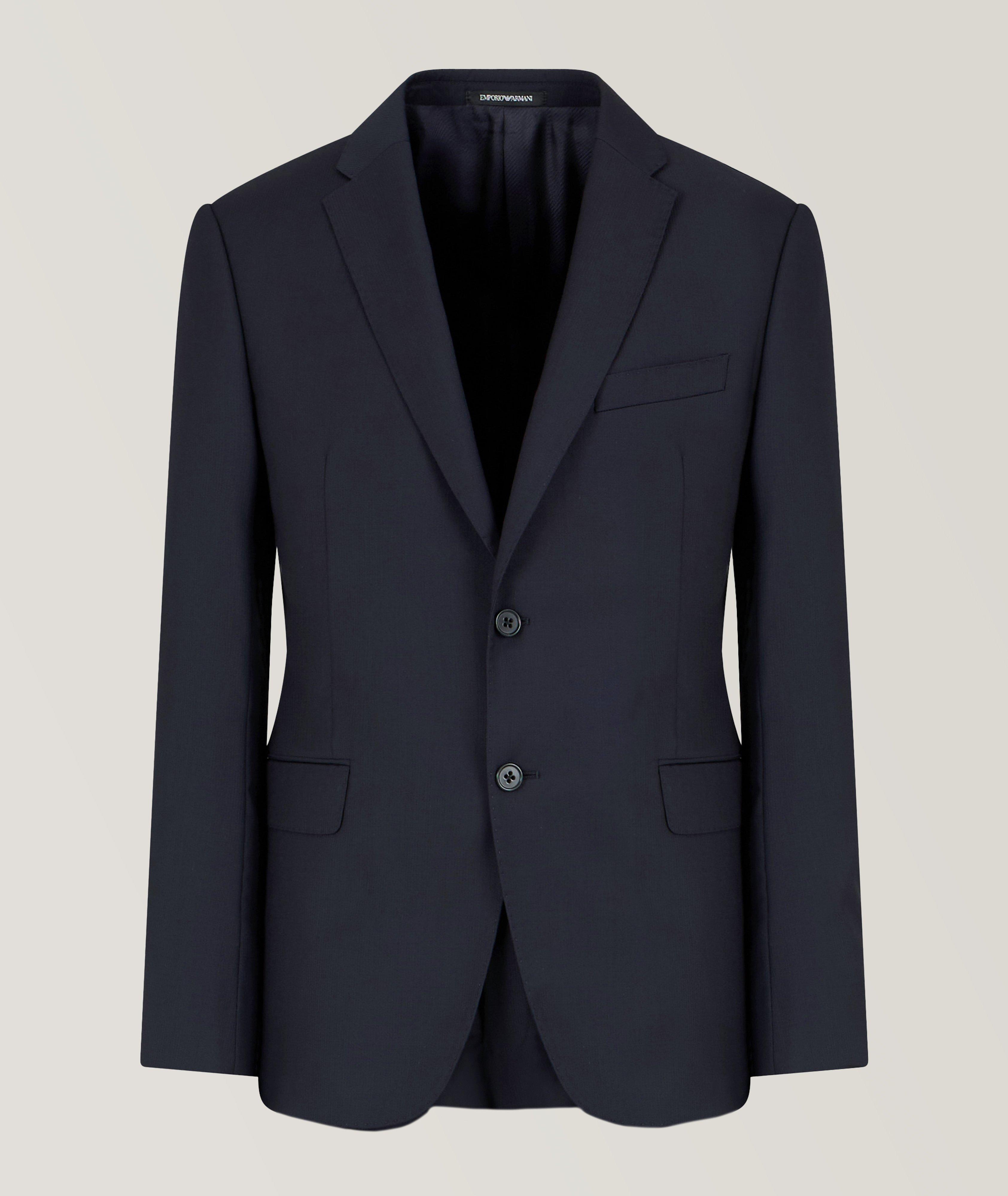 Tonal Micro Stripe Wool Suit	 image 0