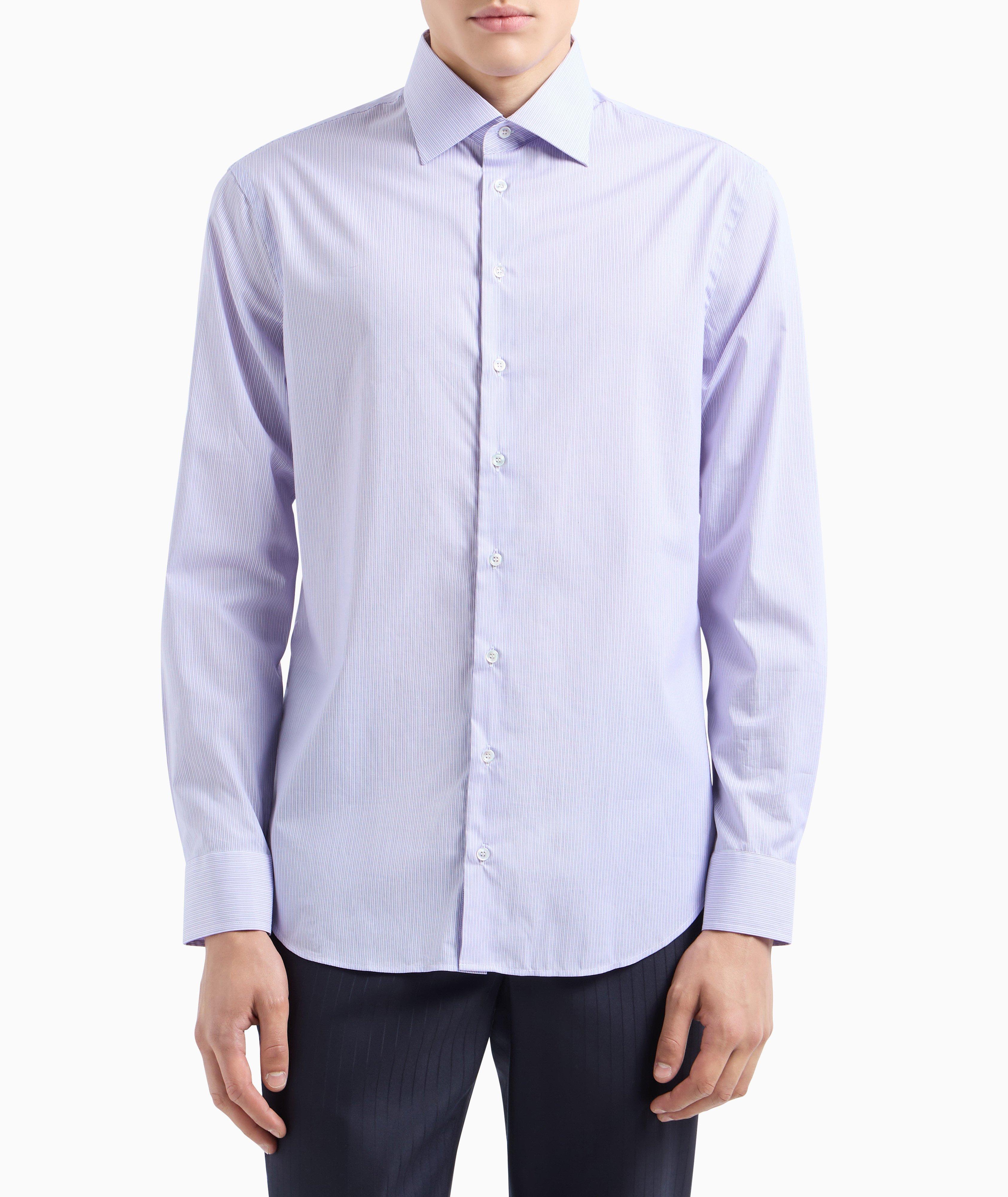 Striped Cotton Dress Shirt image 1