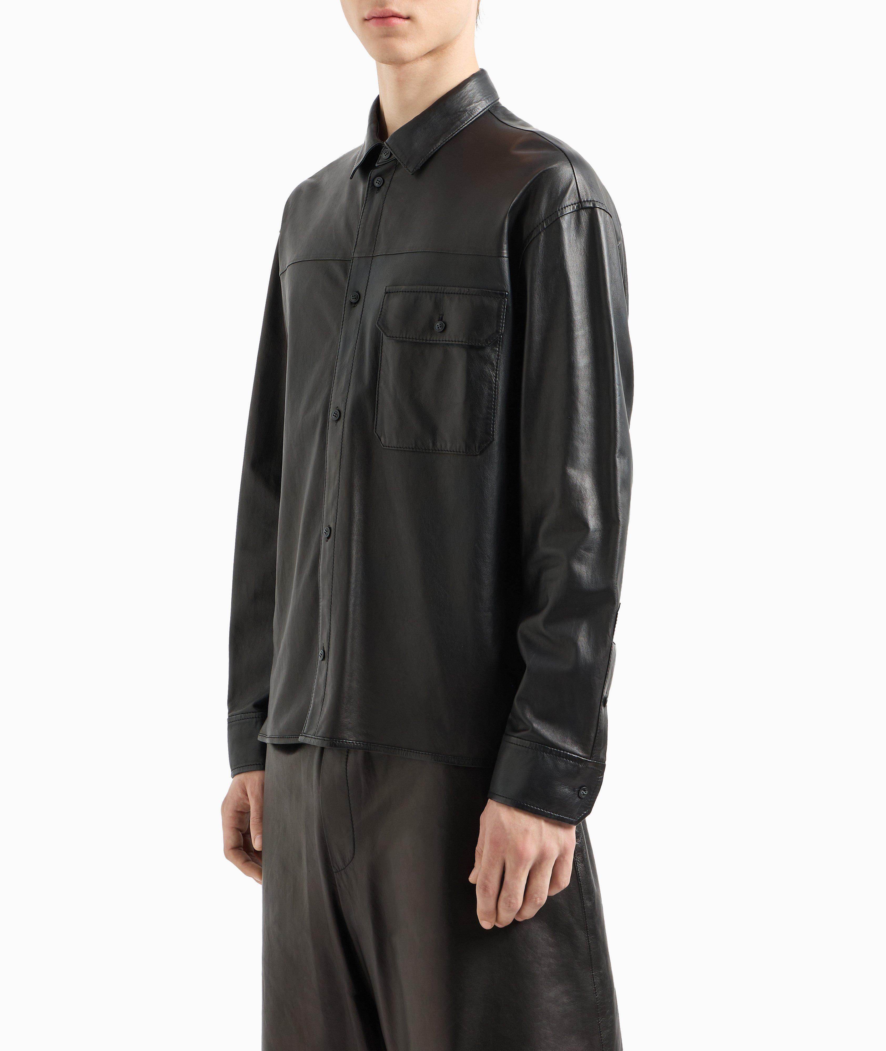 Lamb Leather Dress Shirt  image 1