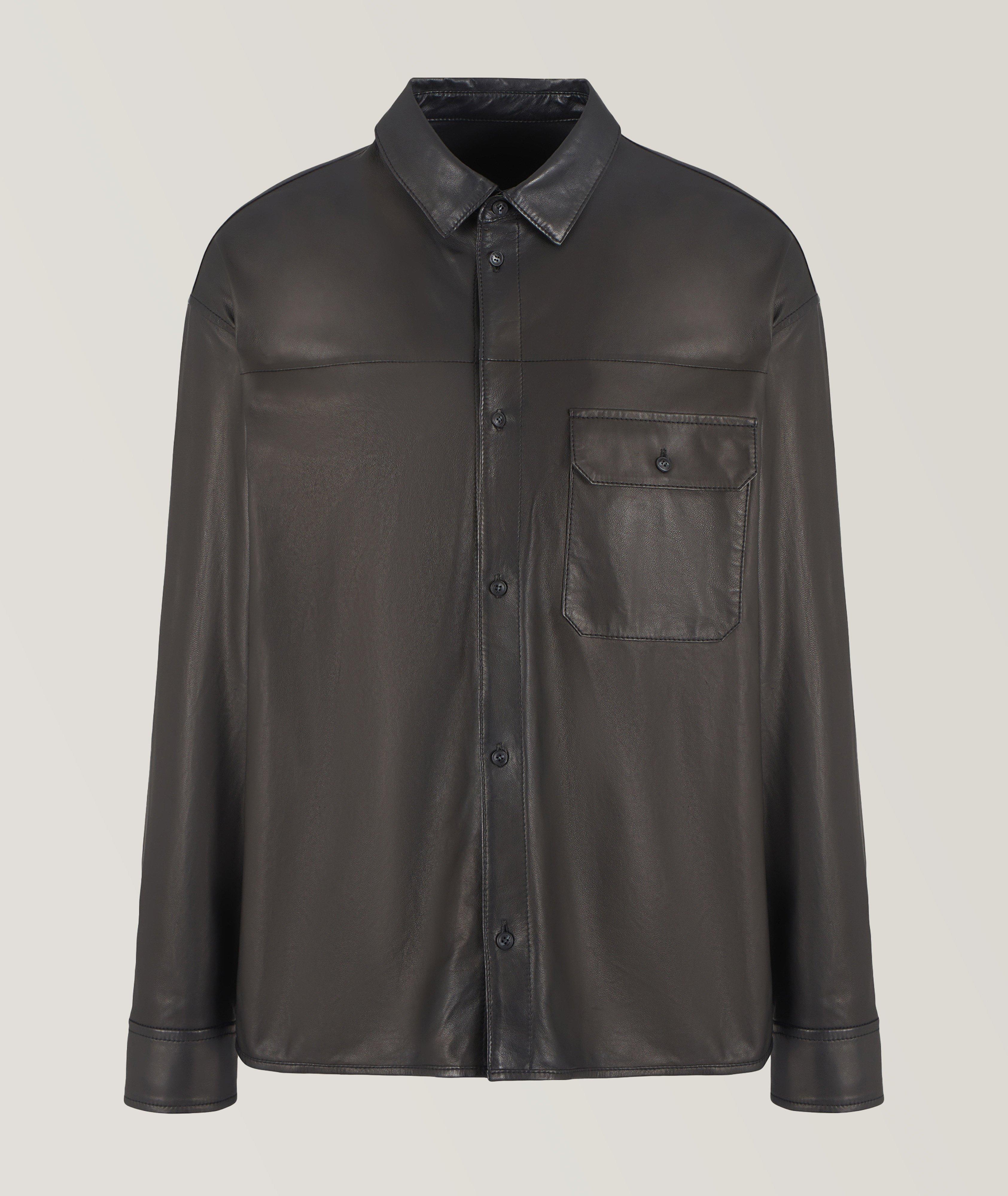 Lamb Leather Dress Shirt  image 0