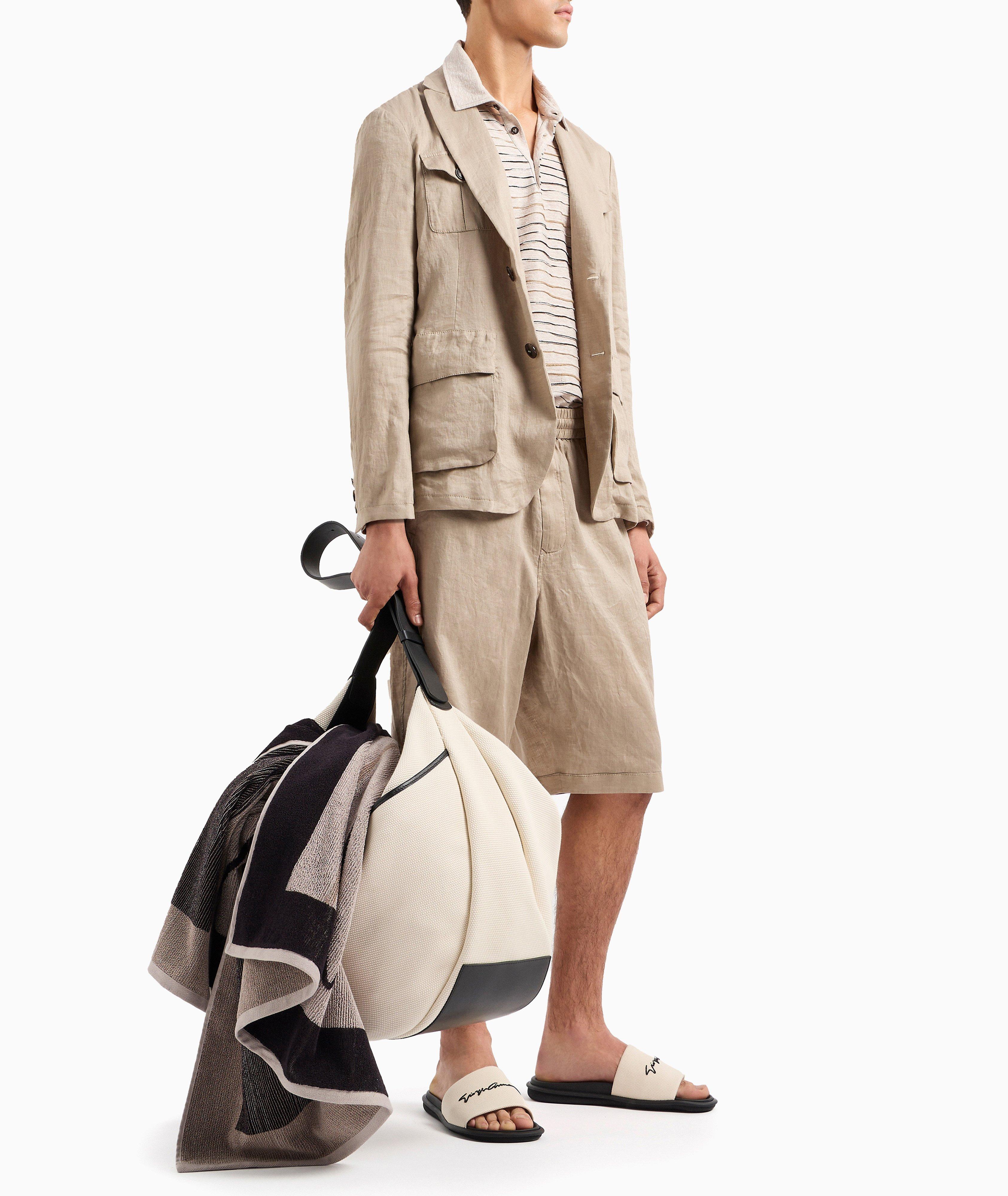 Linen Canvas Safari Sport Jacket  image 5