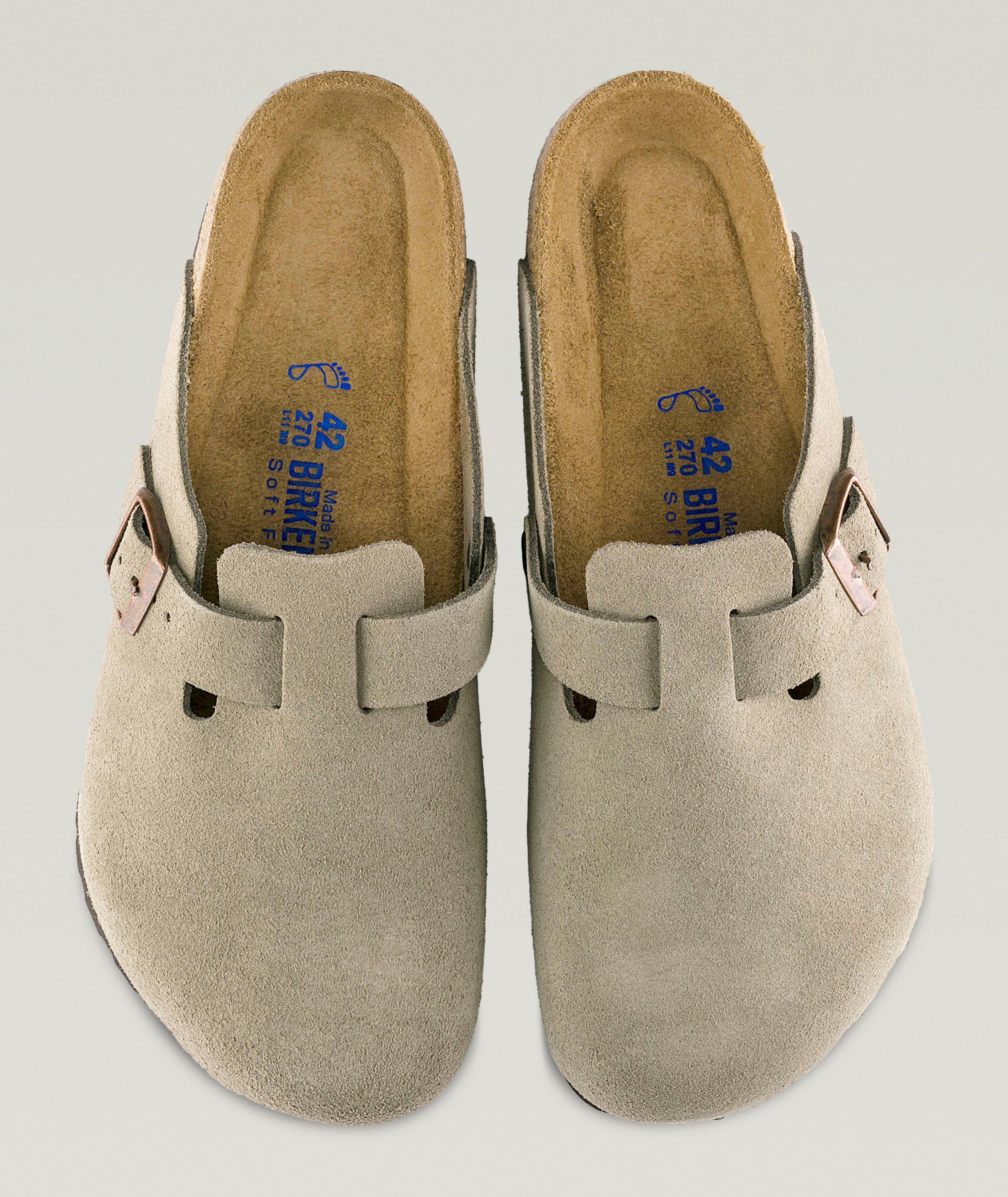 Boston Suede Soft Footbed Mules  image 1