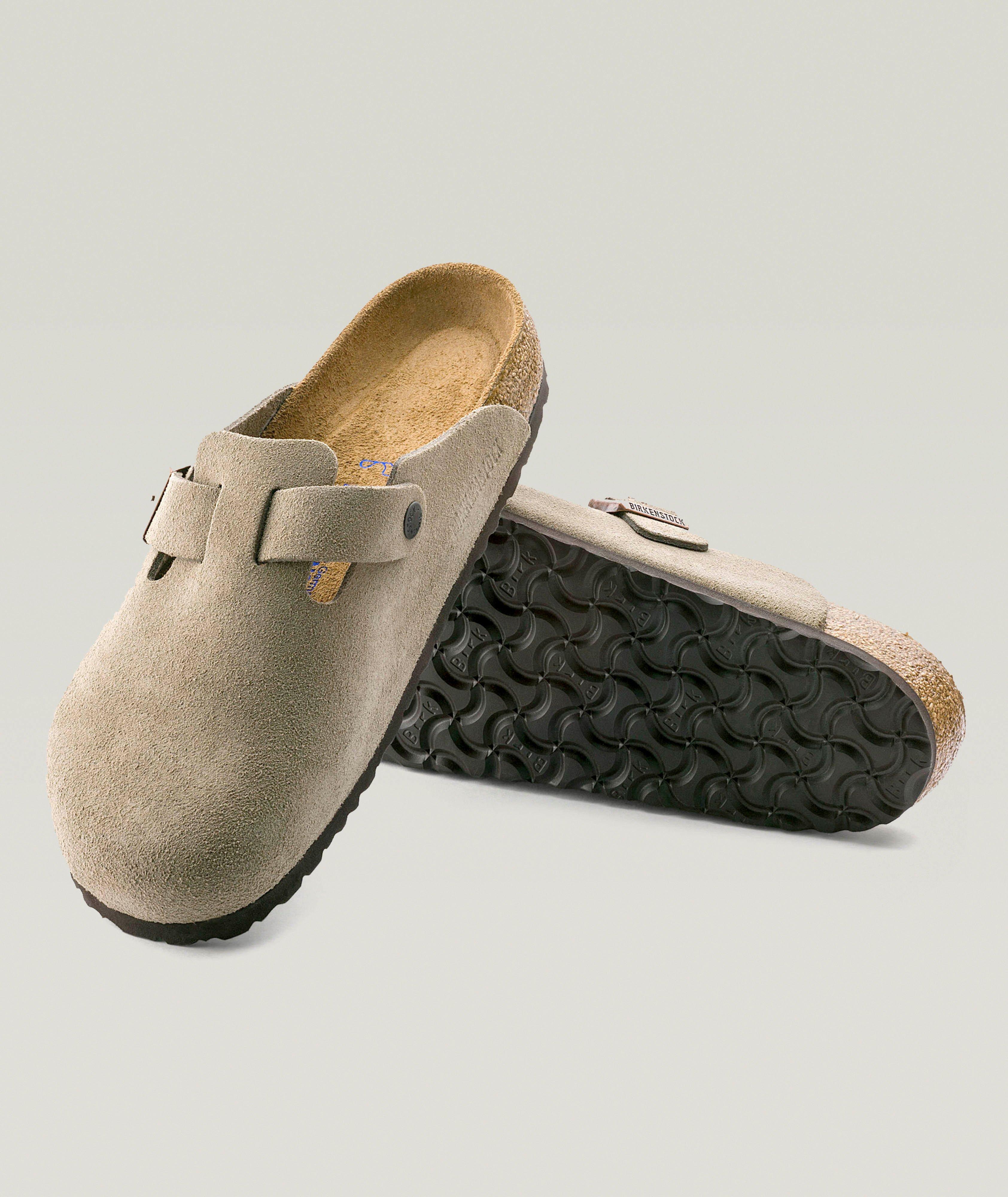 Boston Suede Soft Footbed Mules  image 2