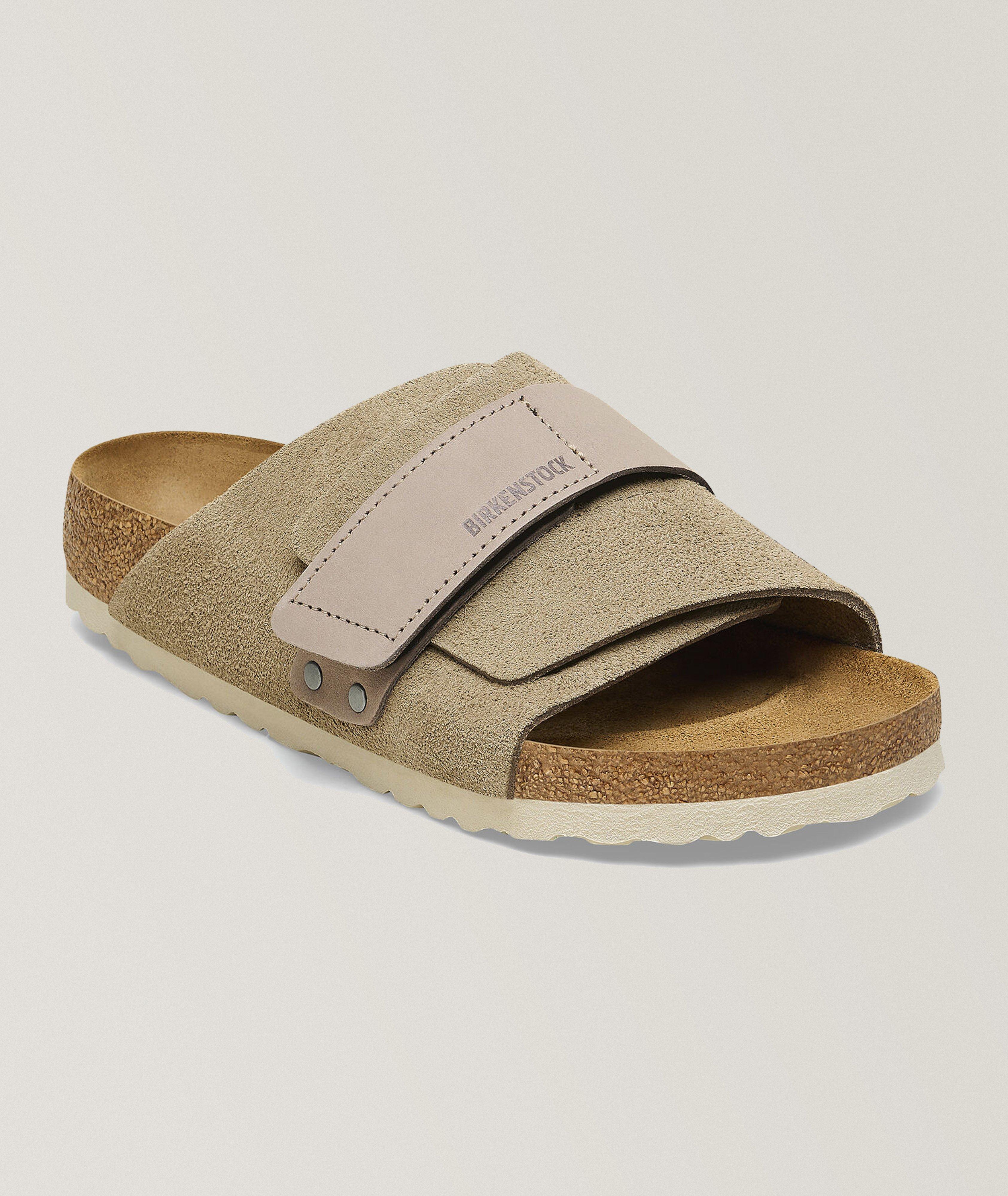 Birkenstock Kyoto Nubuck & Suede Leather Sandals 