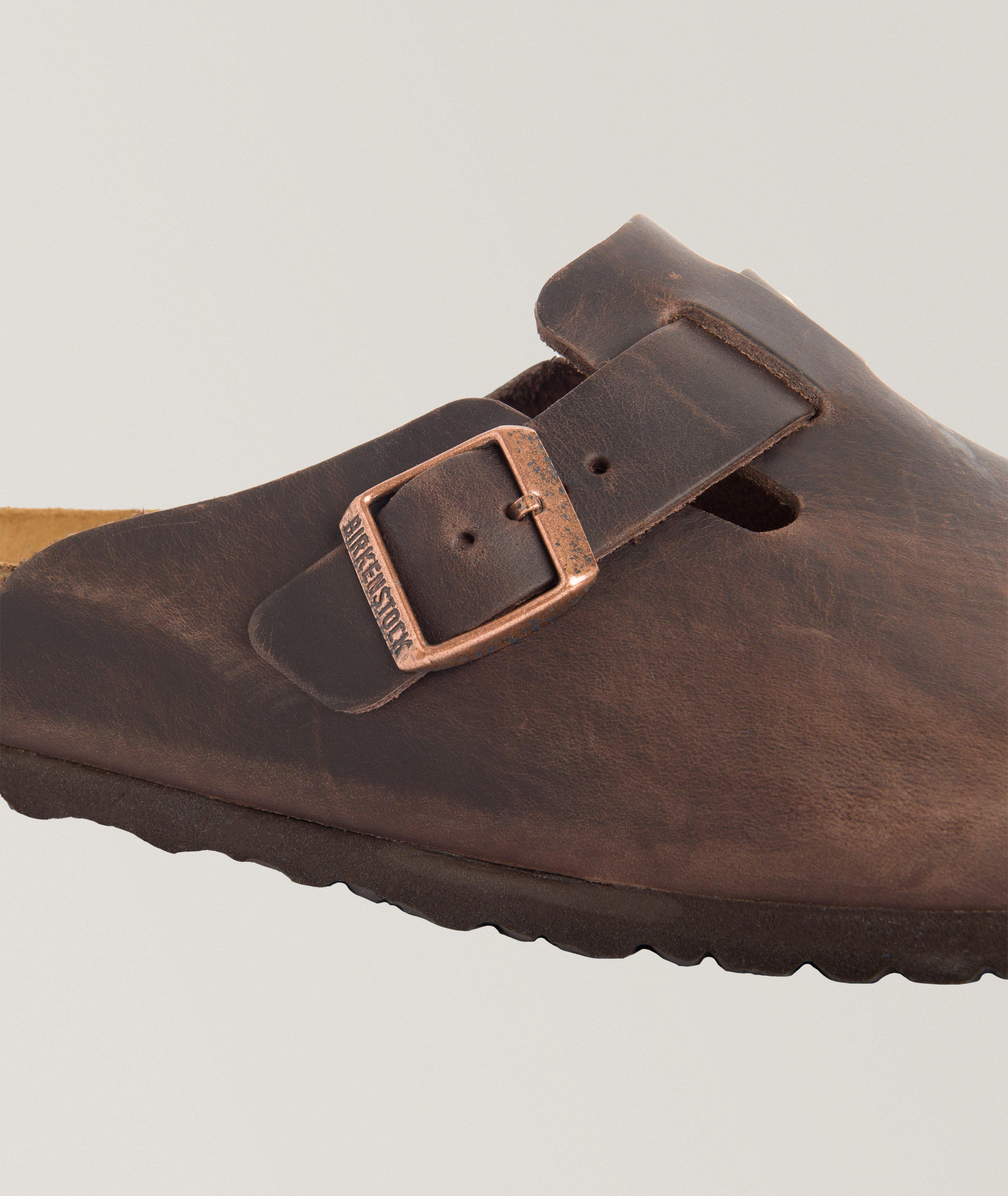 Boston Leather Soft Footbed Mules