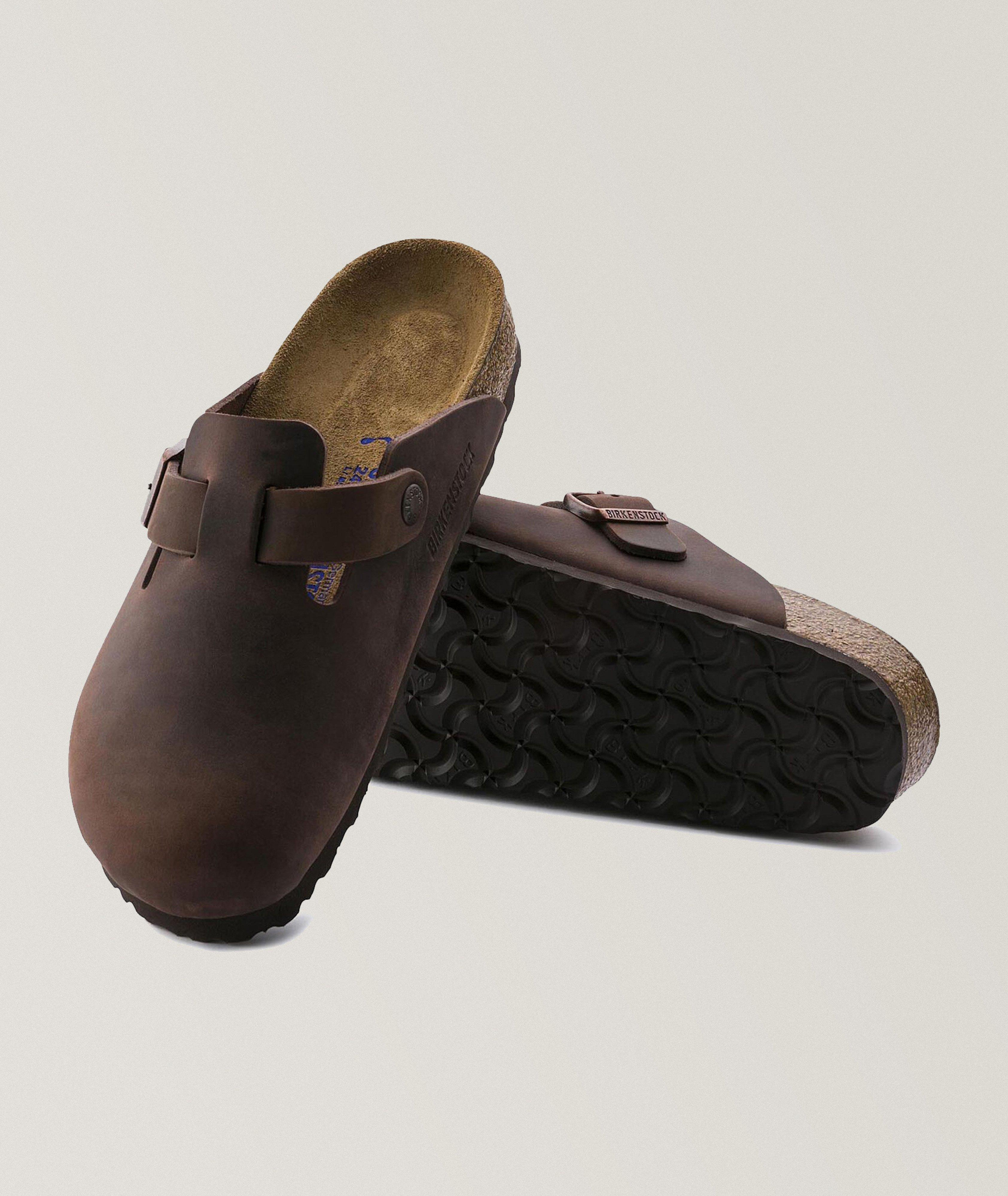 Boston Leather Soft Footbed Mules