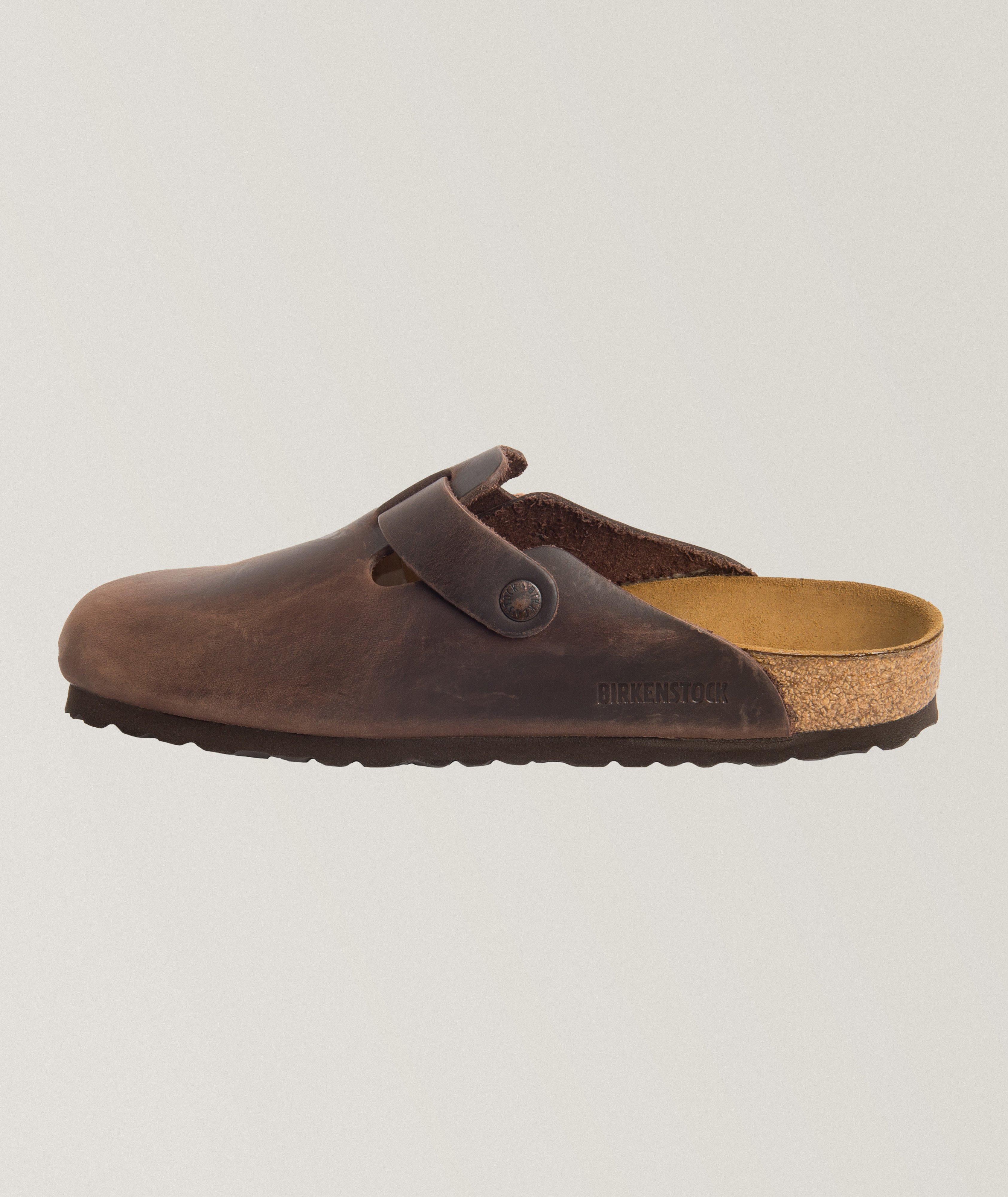 Boston Leather Soft Footbed Mules