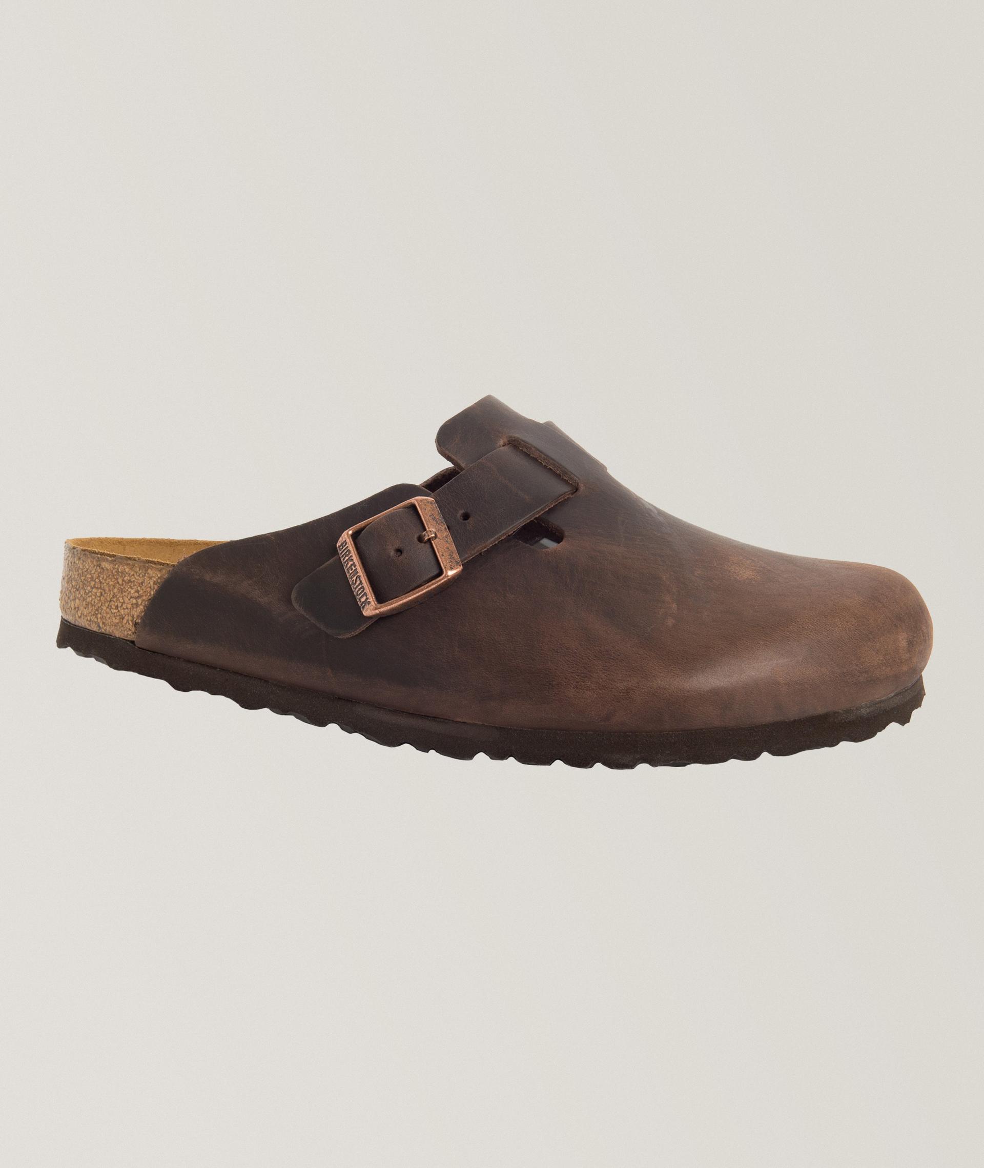 Boston Leather Soft Footbed Mules  image 0