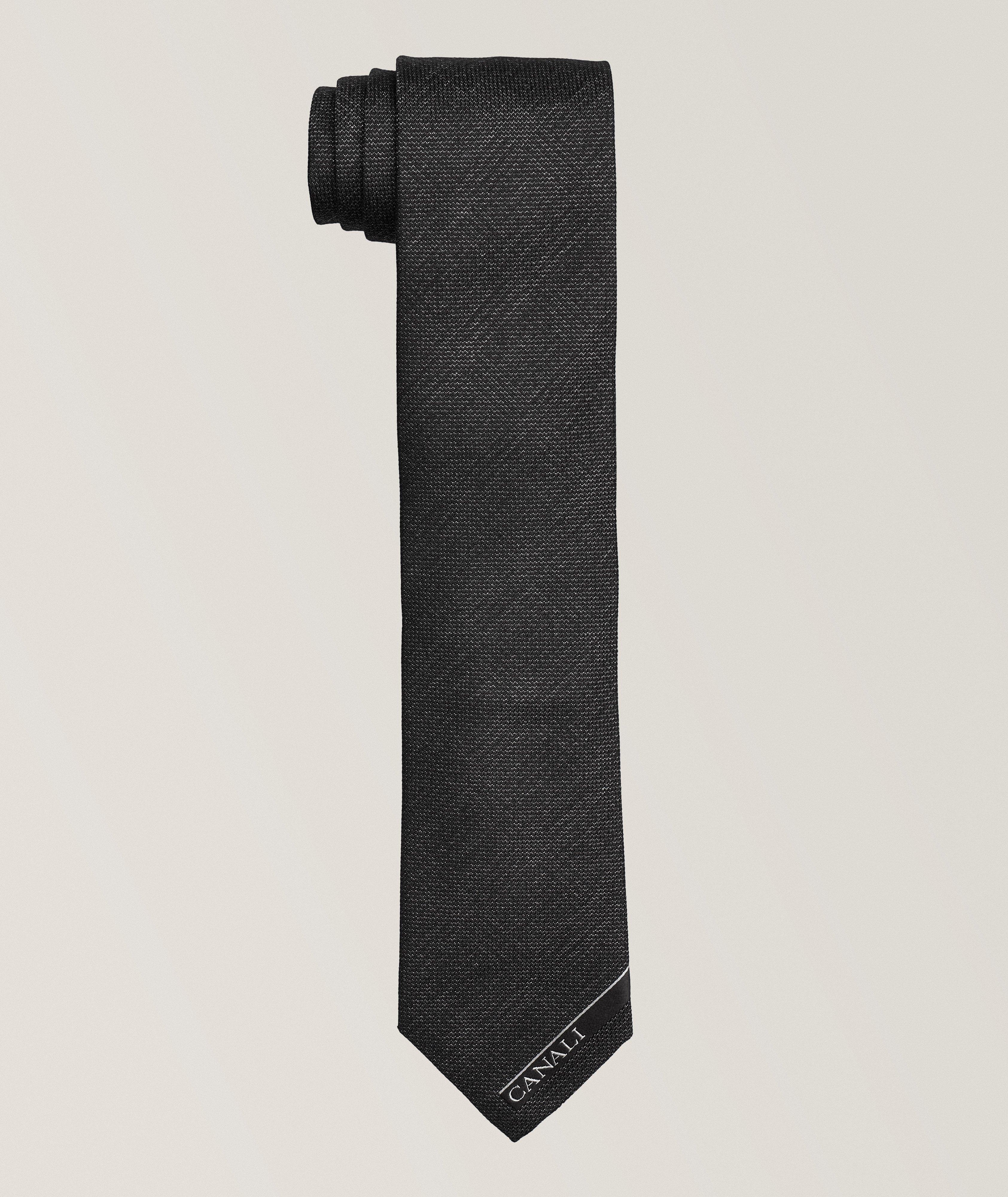 Anniversary Textured Silk-Cashmere Tie image 0