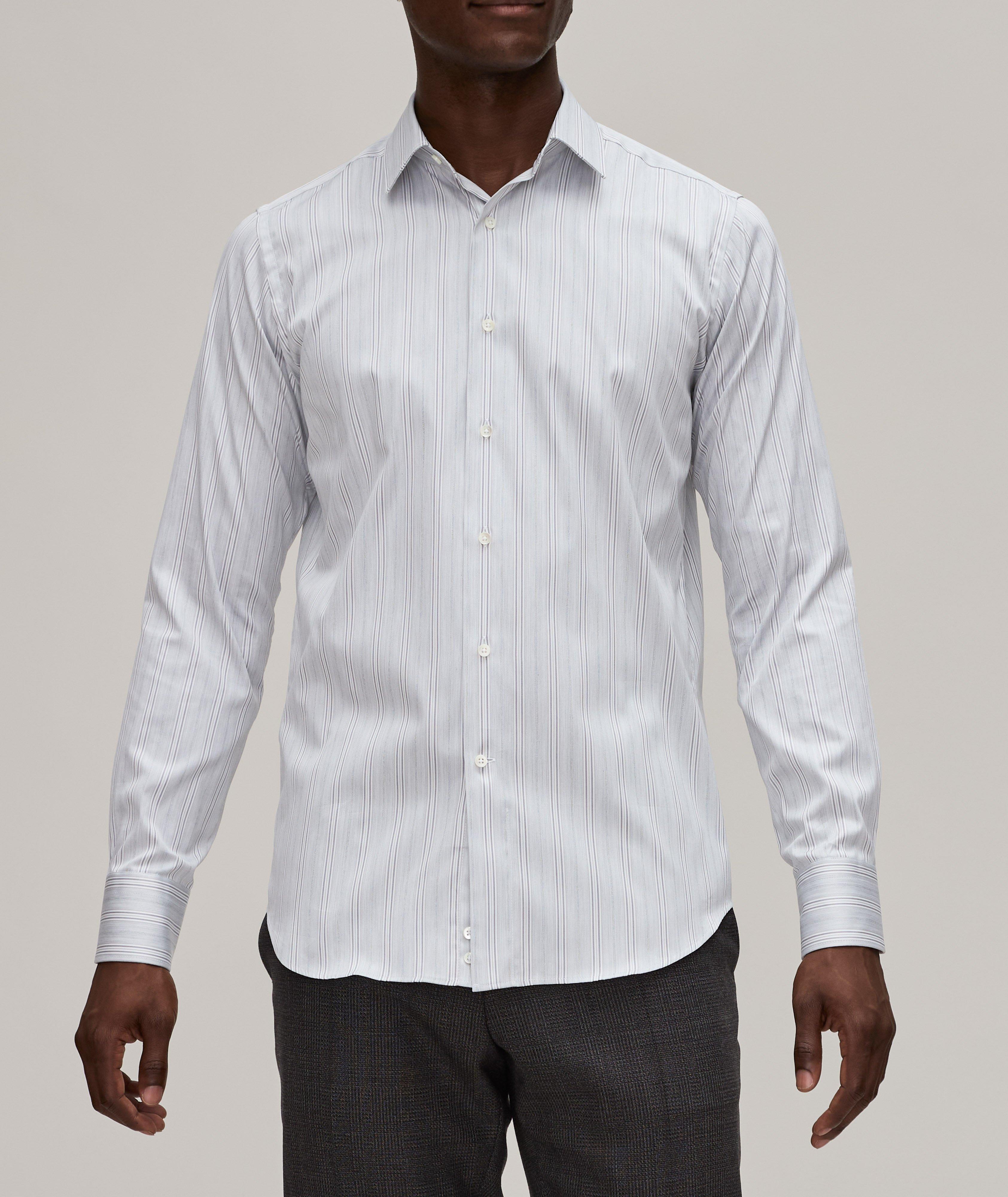 Striped Cotton Dress Shirt  image 1