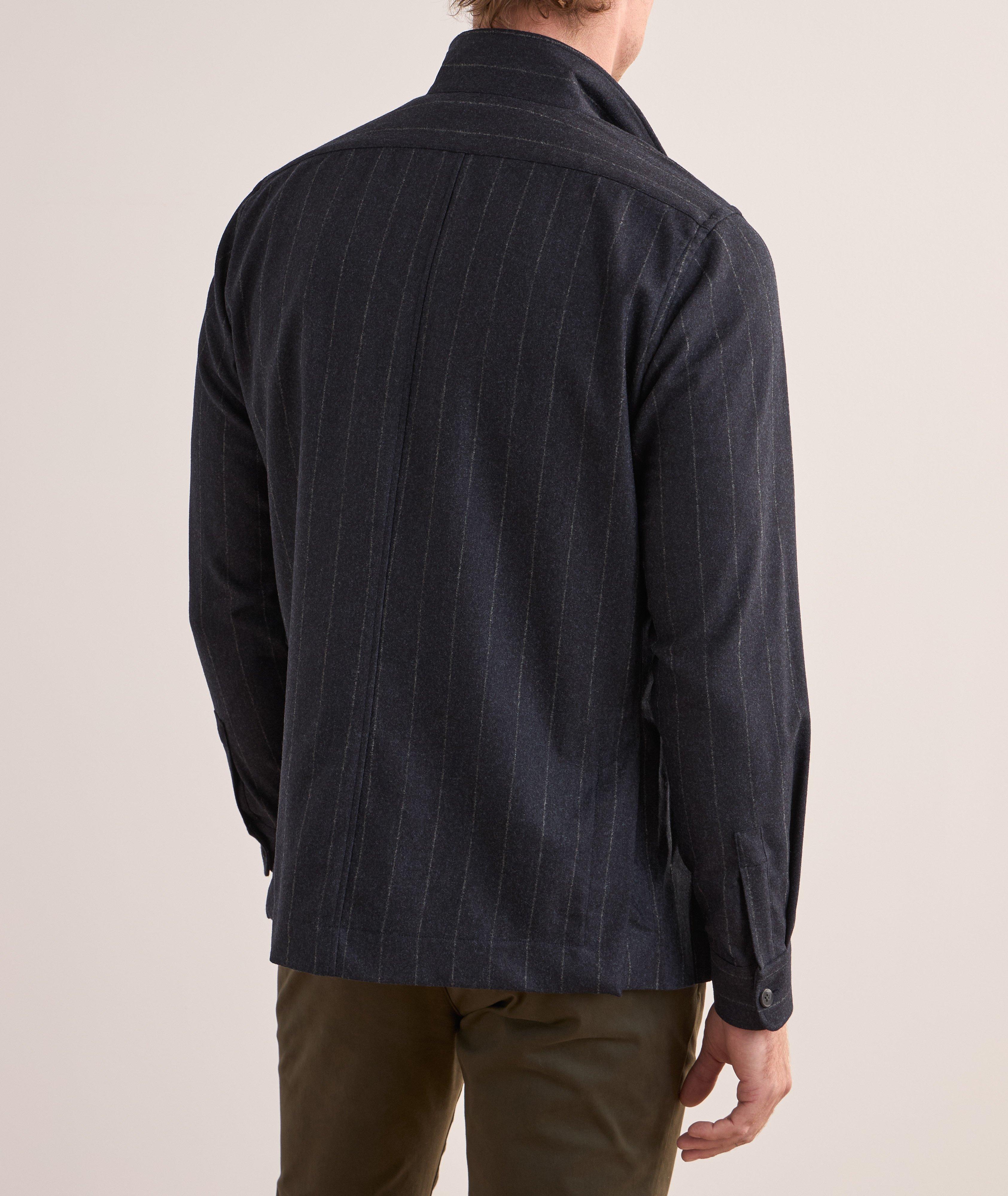 Stripe Wool Overshirt  image 2