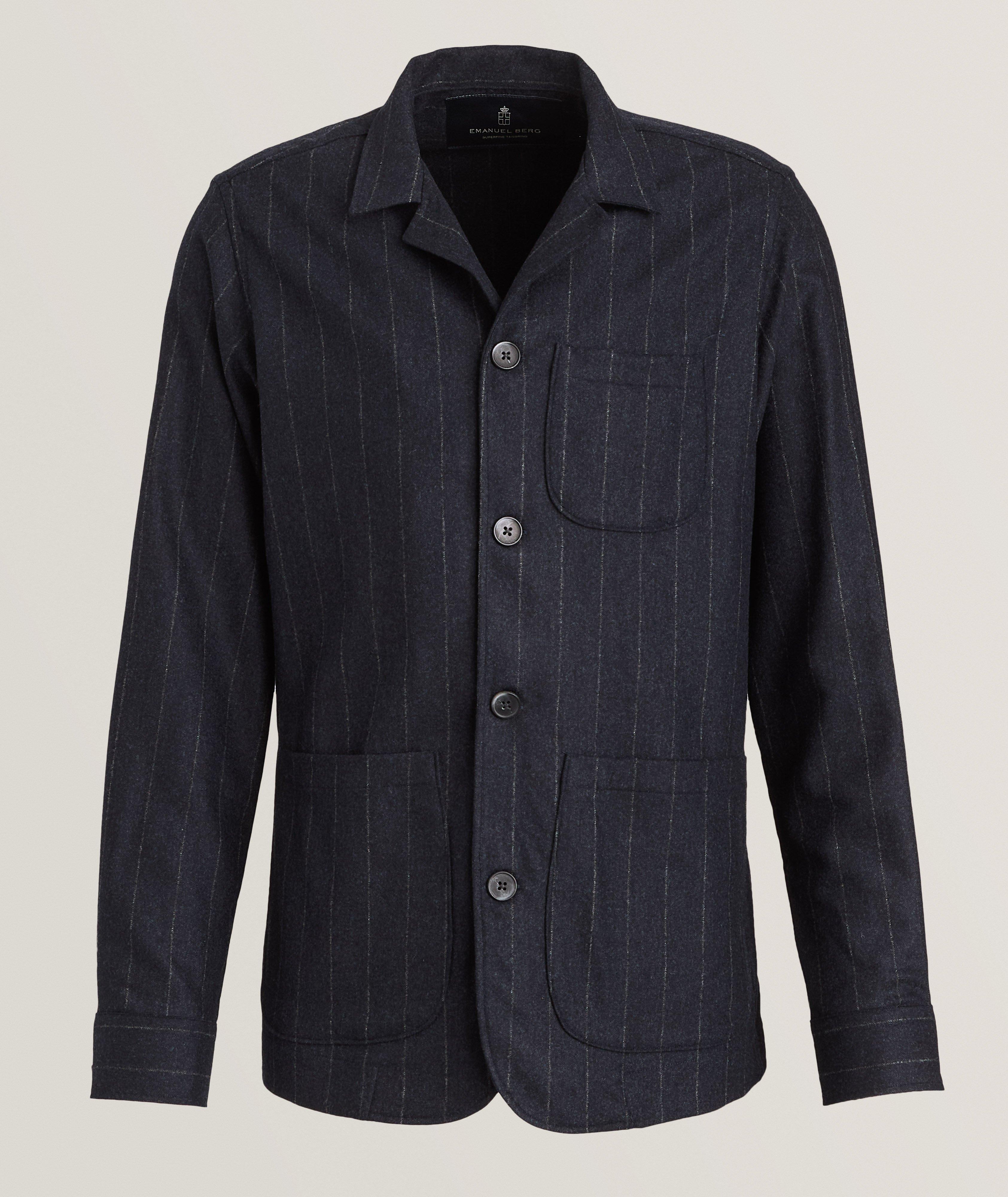 Stripe Wool Overshirt  image 0